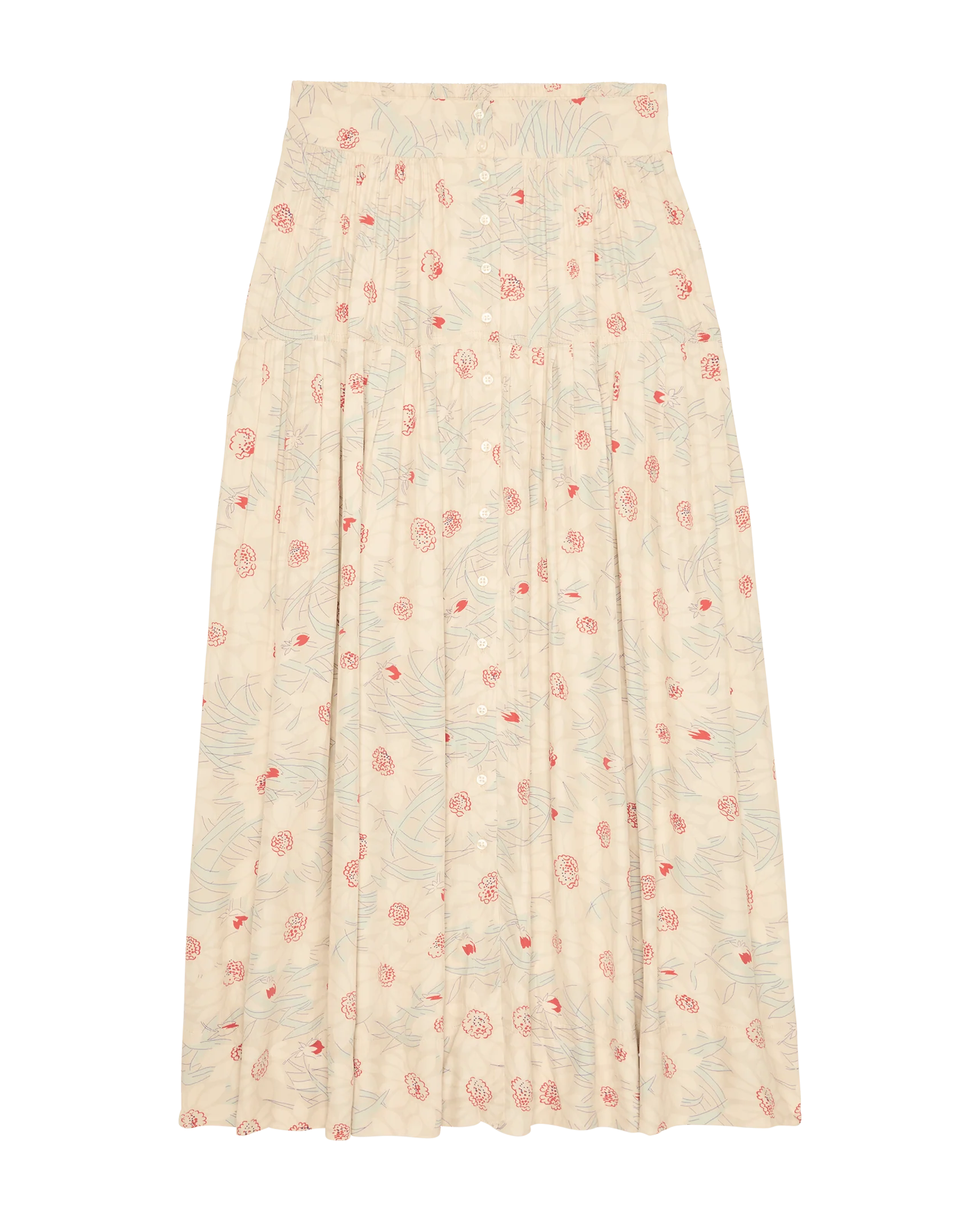 The Highland Skirt. -- Champagne Scattered Bloom