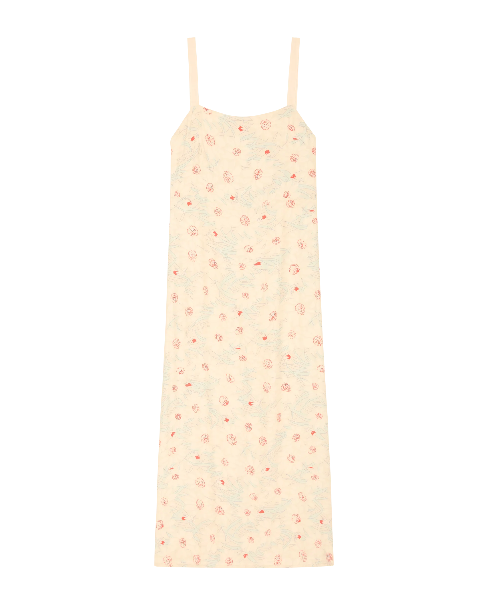 1071-the-sunroom-slip-dress.-champagne-scattered-bloom-5.webp The Sunroom Slip Dress. -- Champagne Scattered Bloom