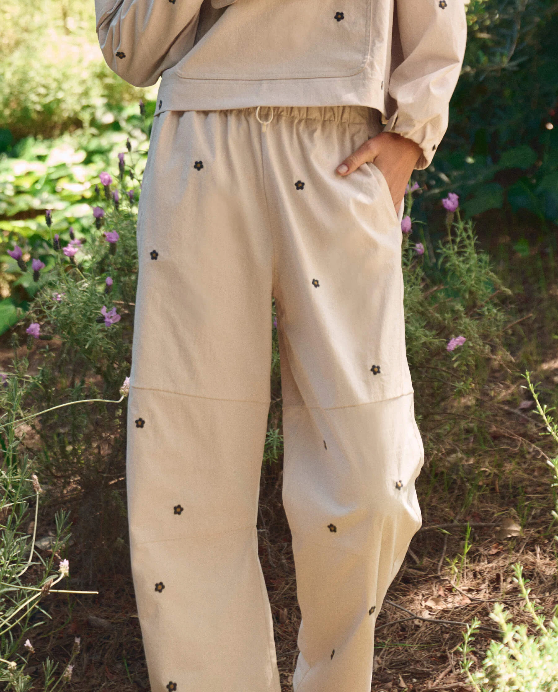 1126-the-embroidered-outpost-pant.-cream-with-black-daisies-2.webp The Embroidered Outpost Pant. -- Cream With Black Daisies