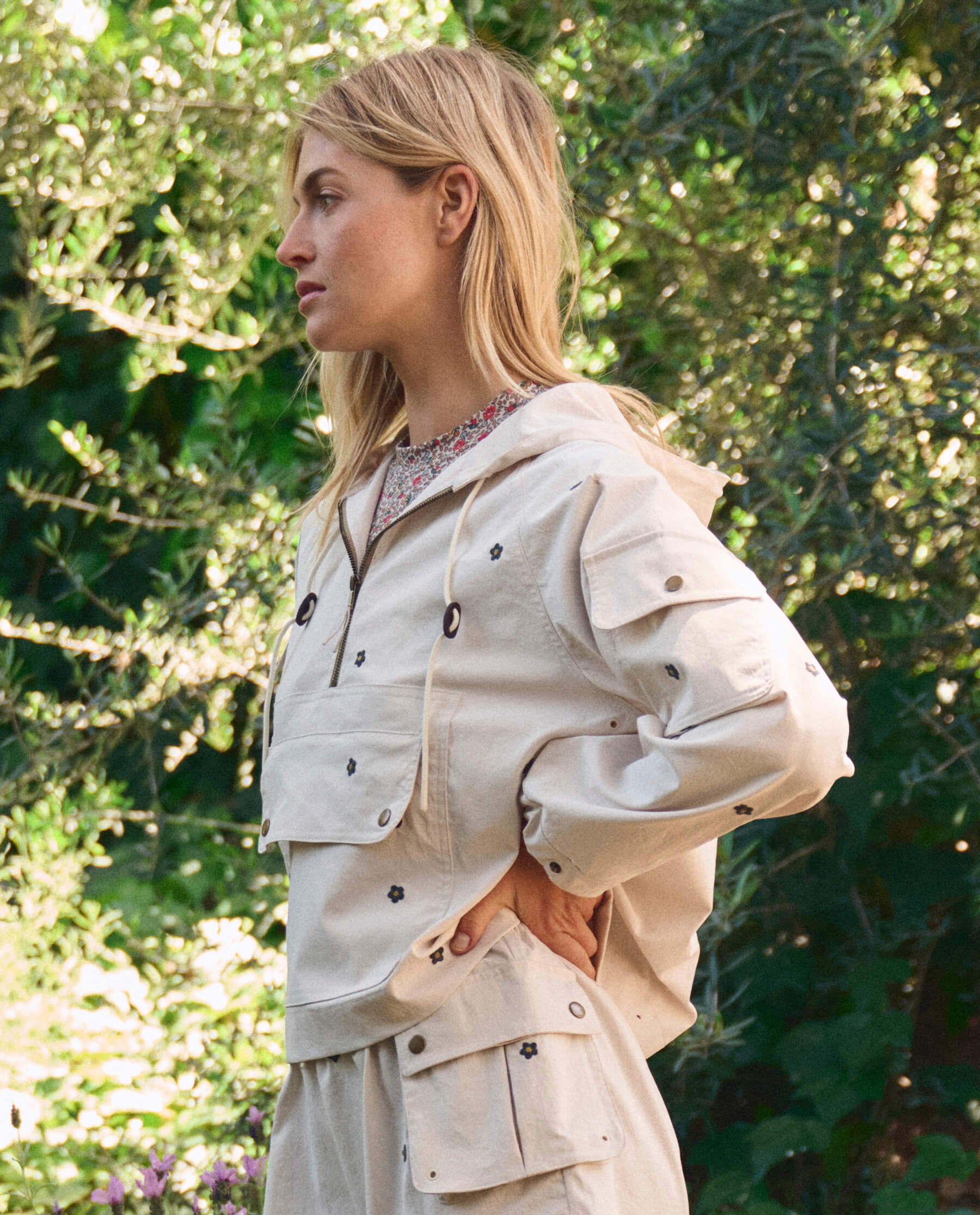 1144-the-embroidered-cropped-trailhead-pullover.-cream-with-black-daisies-4.jpg The Embroidered Cropped Trailhead Pullover. -- Cream With Black Daisies