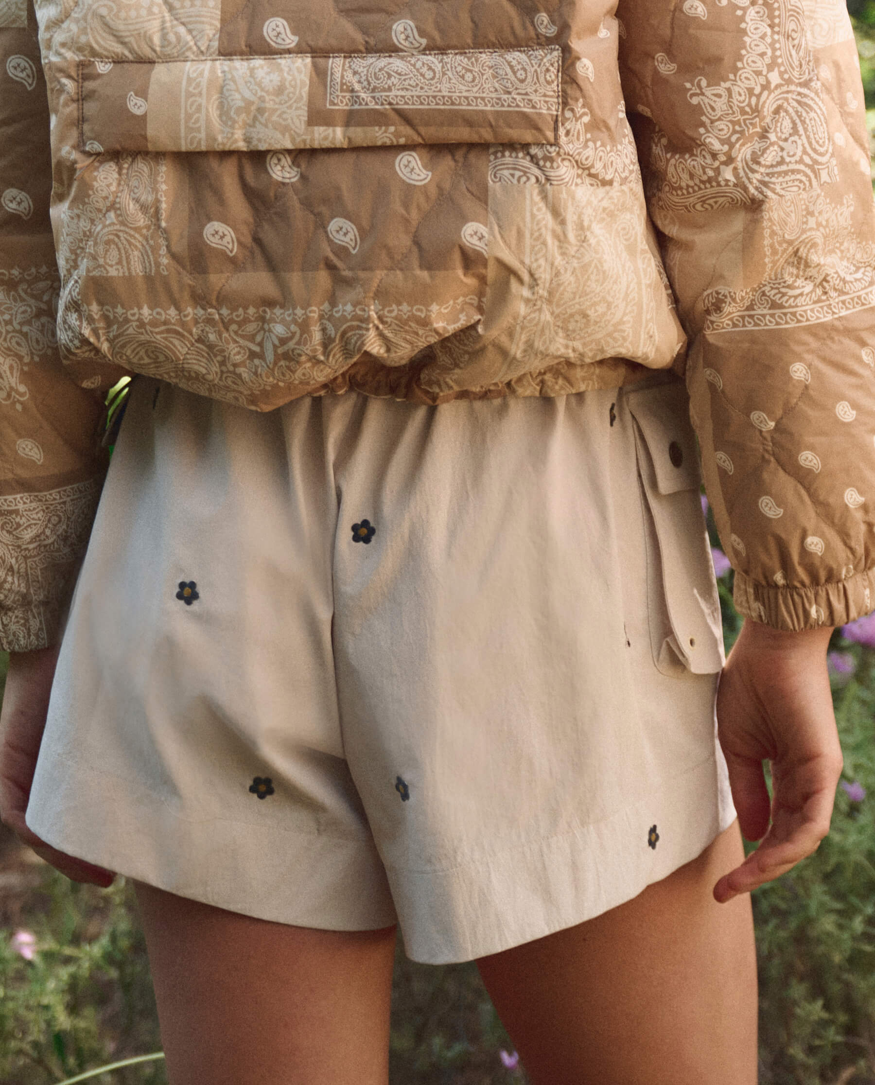 1186-the-embroidered-cargo-short.-cream-with-black-daisies-4.jpg The Embroidered Cargo Short. -- Cream With Black Daisies