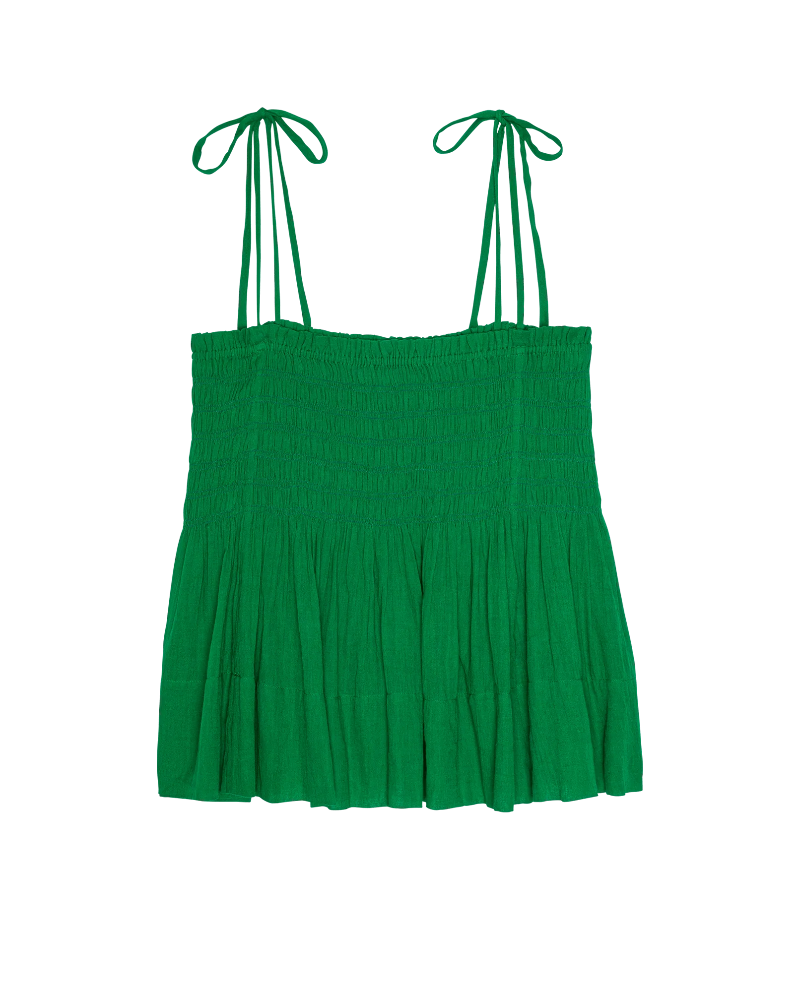 The Tide Smocked Top. -- Bright Sprig