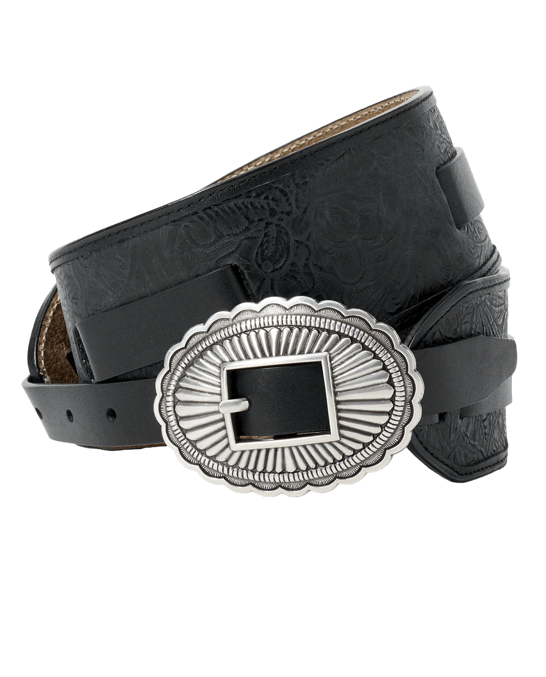 1276-the-tooled-waist-belt.-black-with-silver-5.webp The Tooled Waist Belt. -- Black With Silver