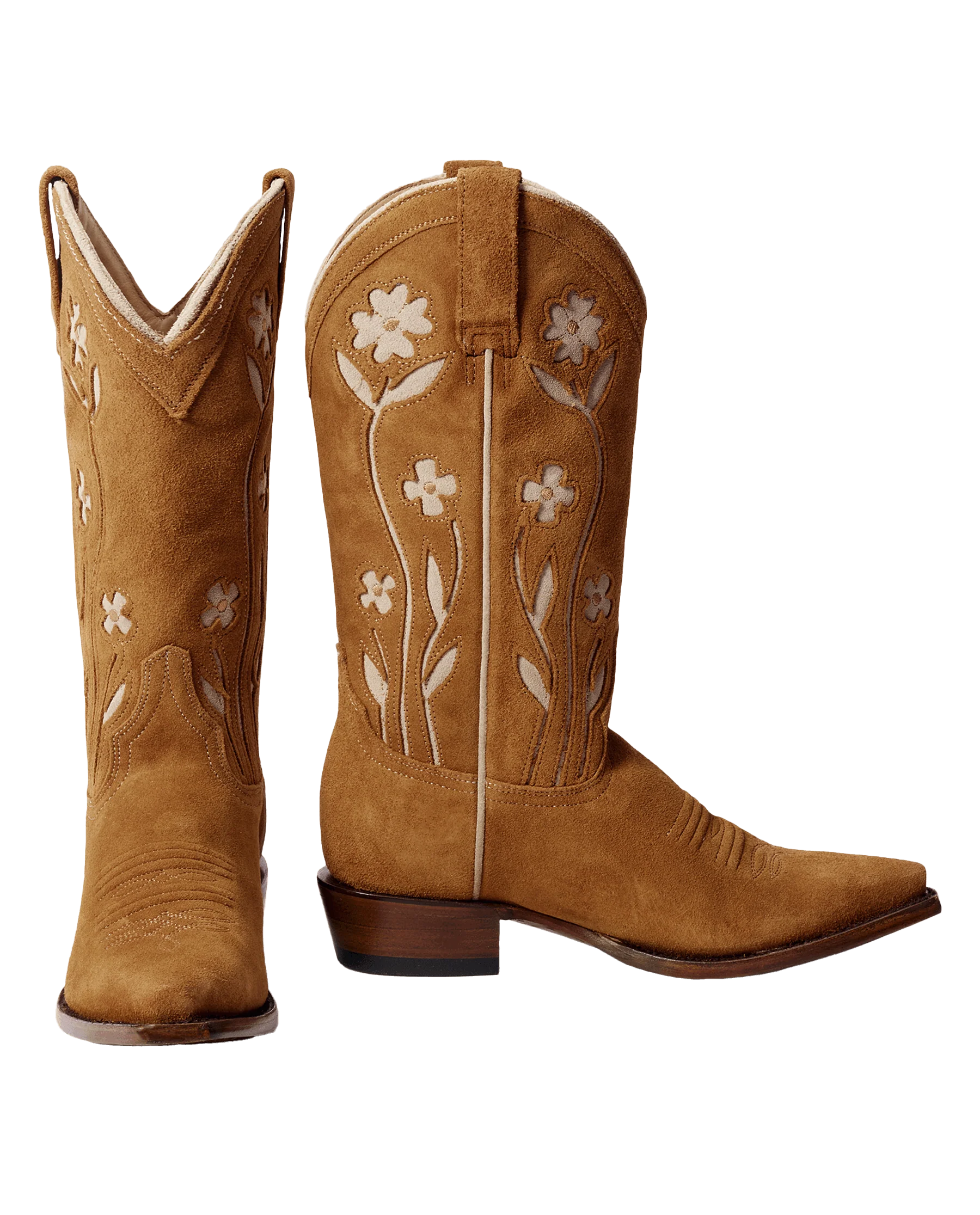 1319-the-cowboy-boot-suede-floral-.-tan-floral-6.webp The Cowboy Boot (Suede Floral). -- Tan Floral