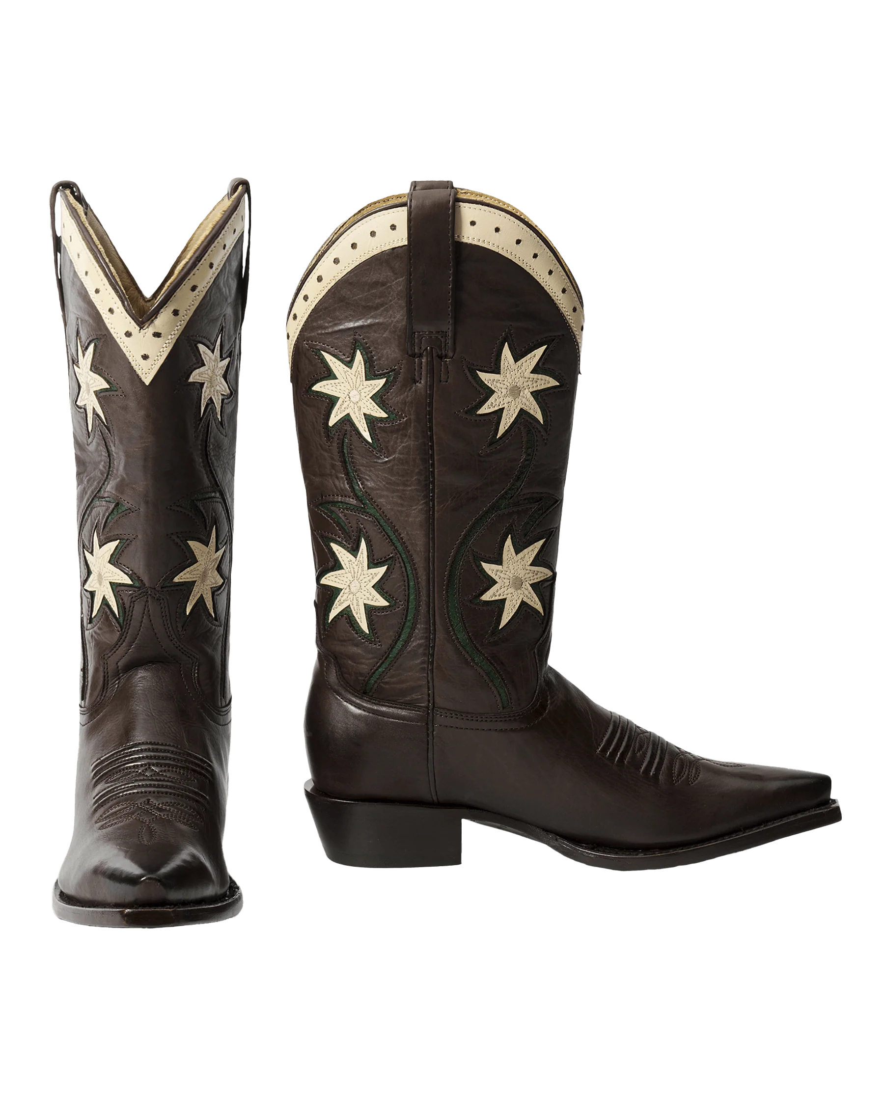 1369-the-cowboy-boot-leather-floral-.-brown-floral-6.webp The Cowboy Boot (Leather Floral). -- Brown Floral