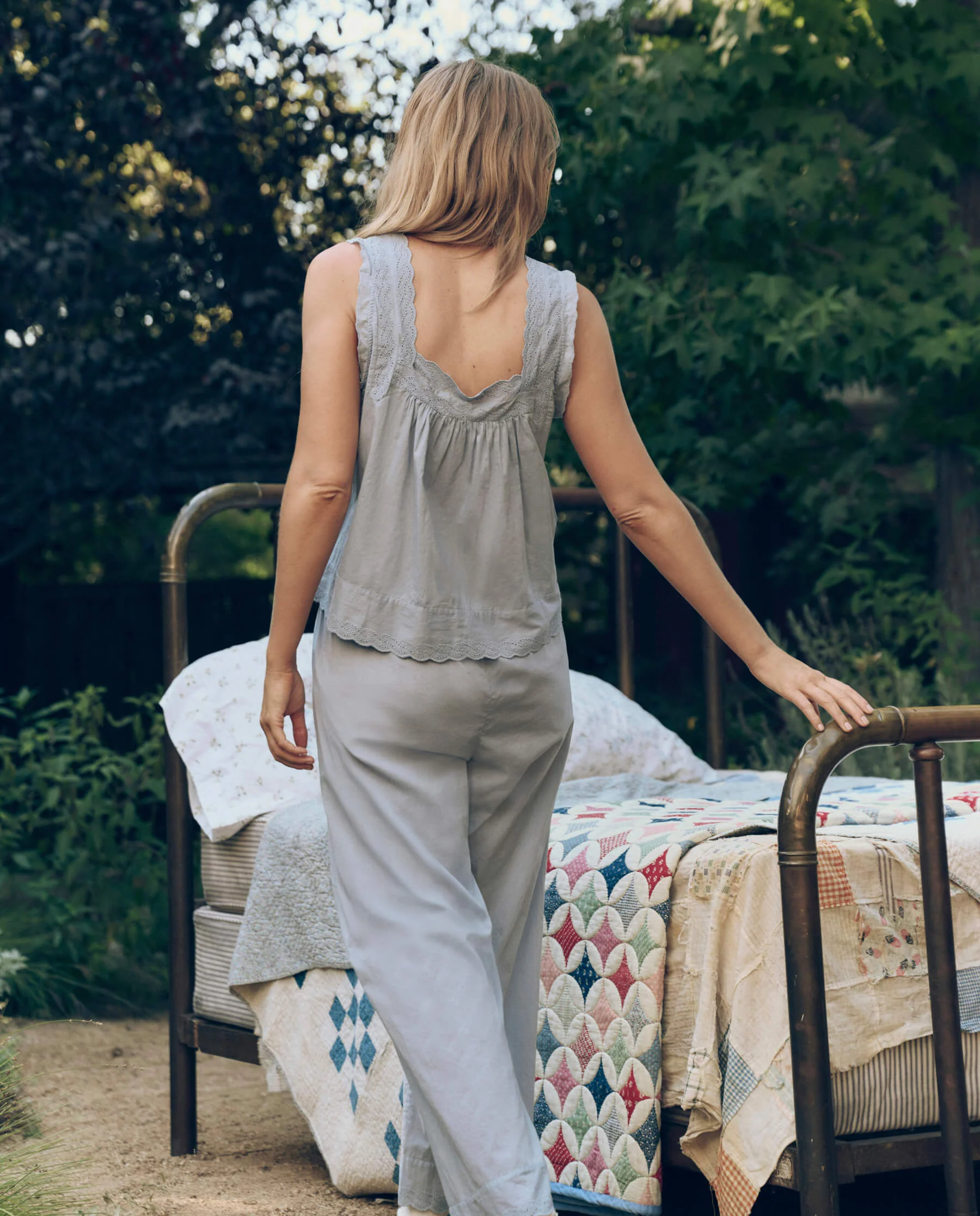 The Eyelet Easy Sleep Pant. -- Rainwater