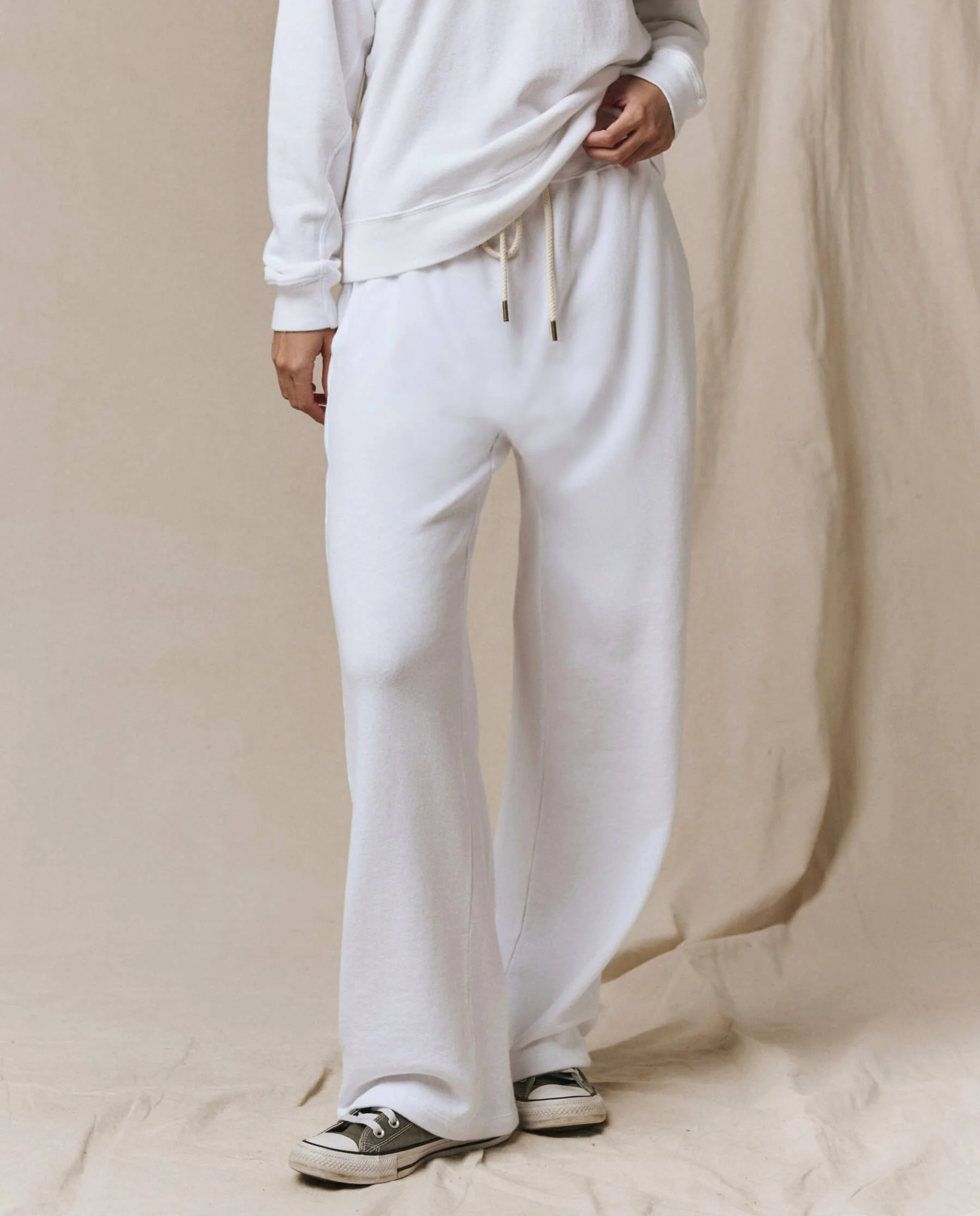 The Horseshoe Sweatpant. Solid -- True White