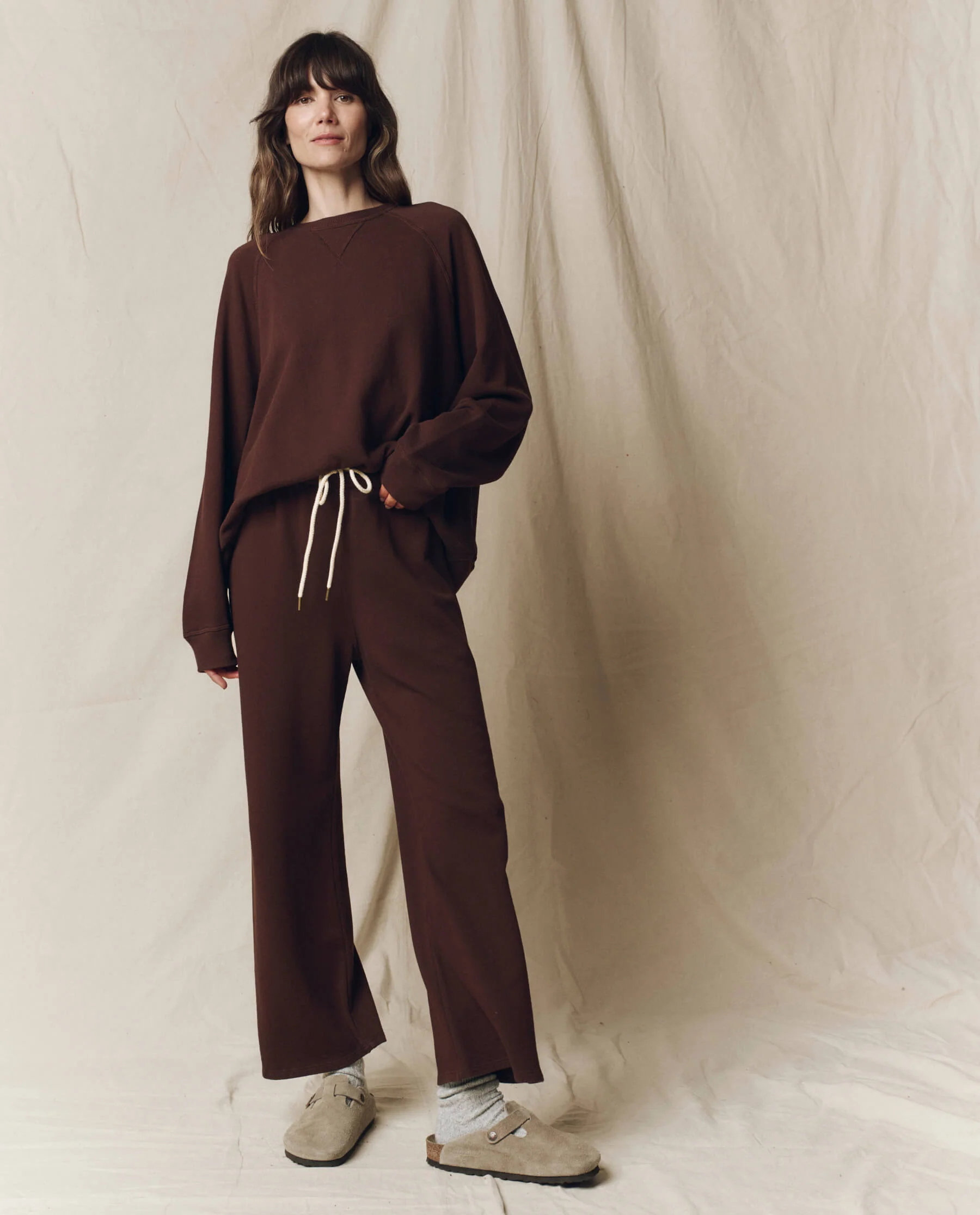 The Lap Sweatpant. Solid -- Driftwood