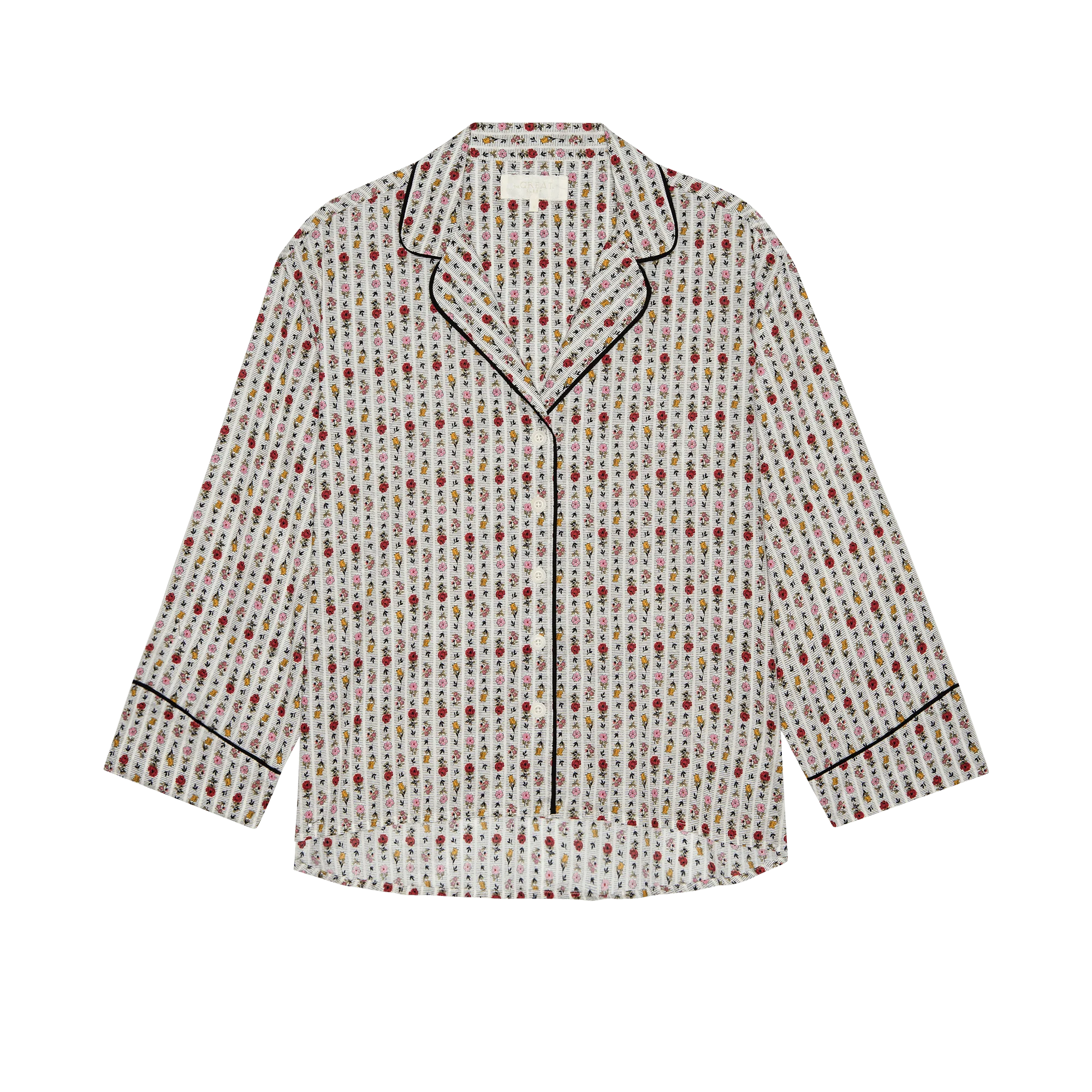 The Pajama Shirt. -- Ribbon Floral