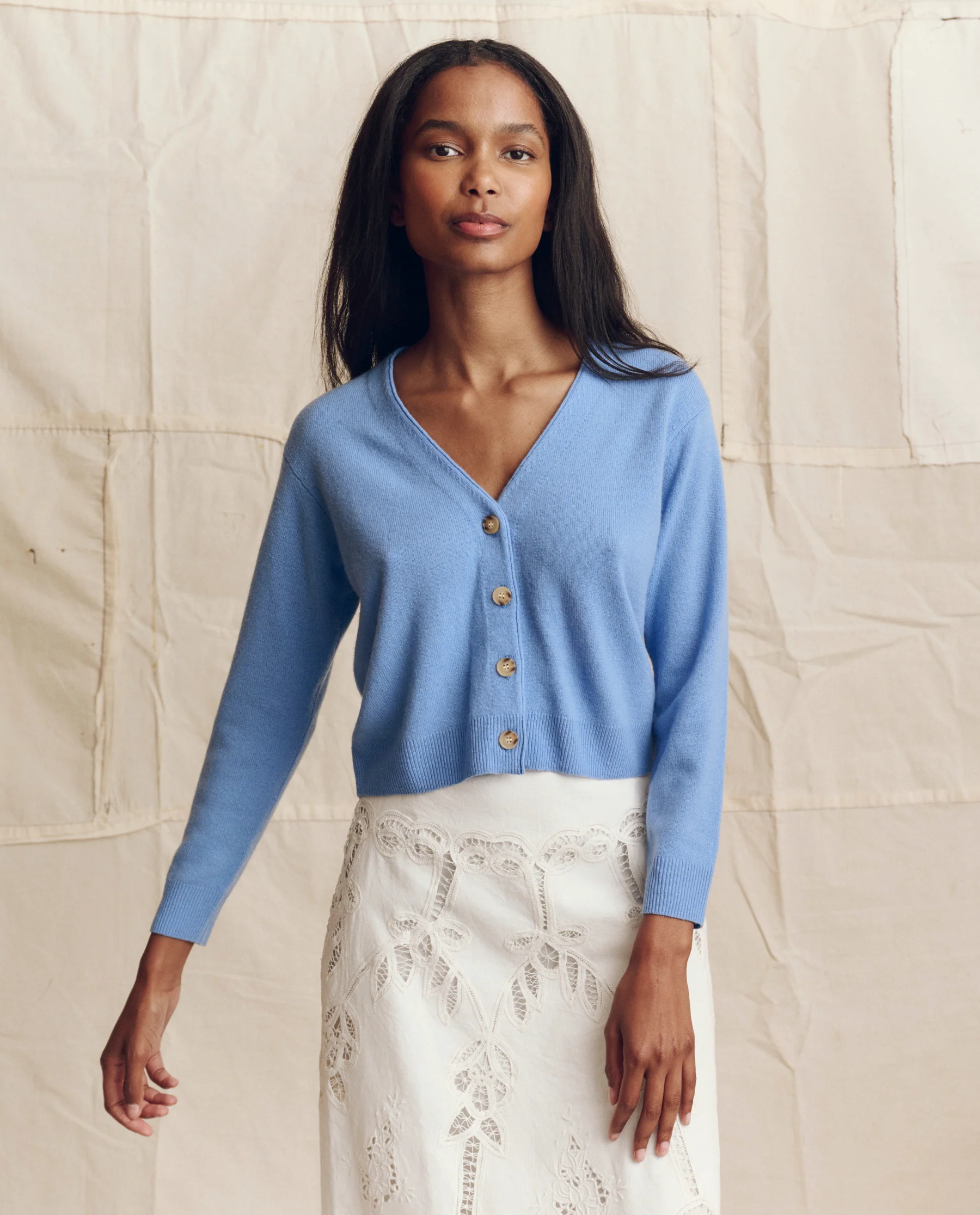 1659-the-cashmere-tiny-v-neck-cardigan.-soft-blue-1.webp The Cashmere Tiny V Neck Cardigan. -- Soft Blue