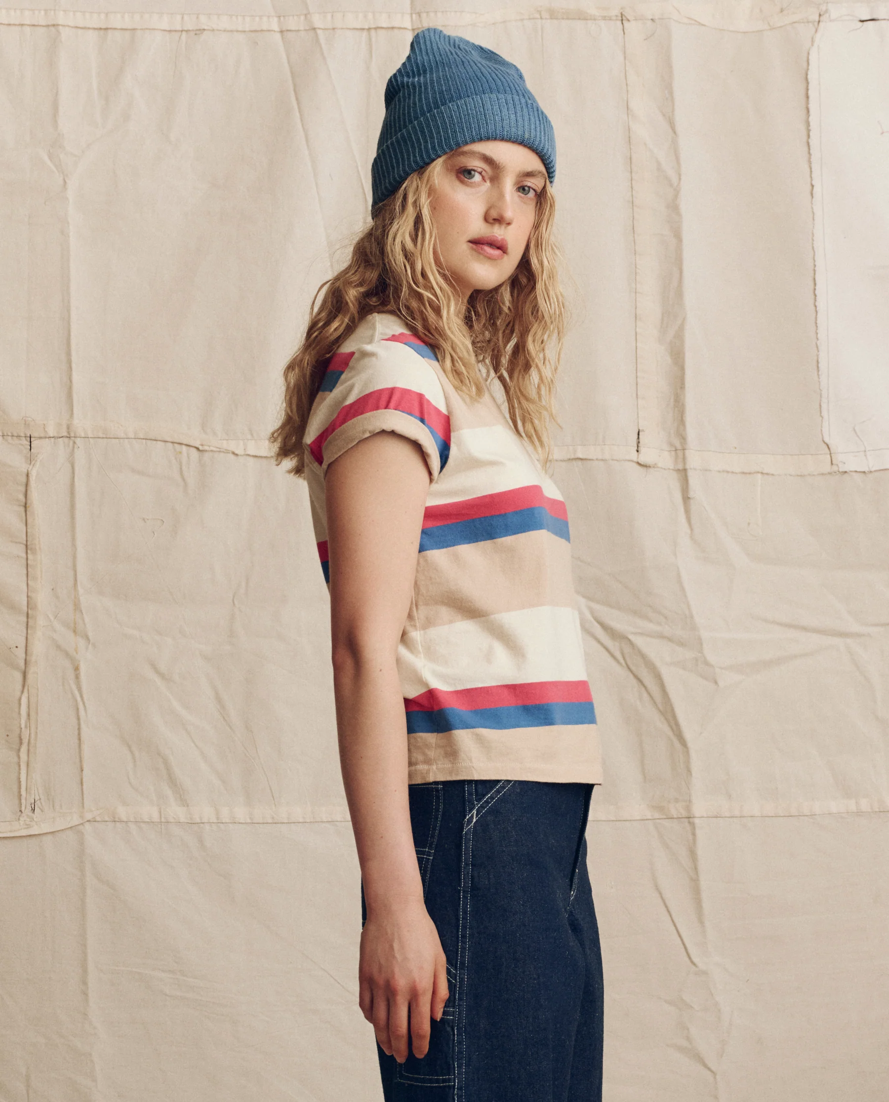 The Little Tee. Novelty -- Study Hall Stripe