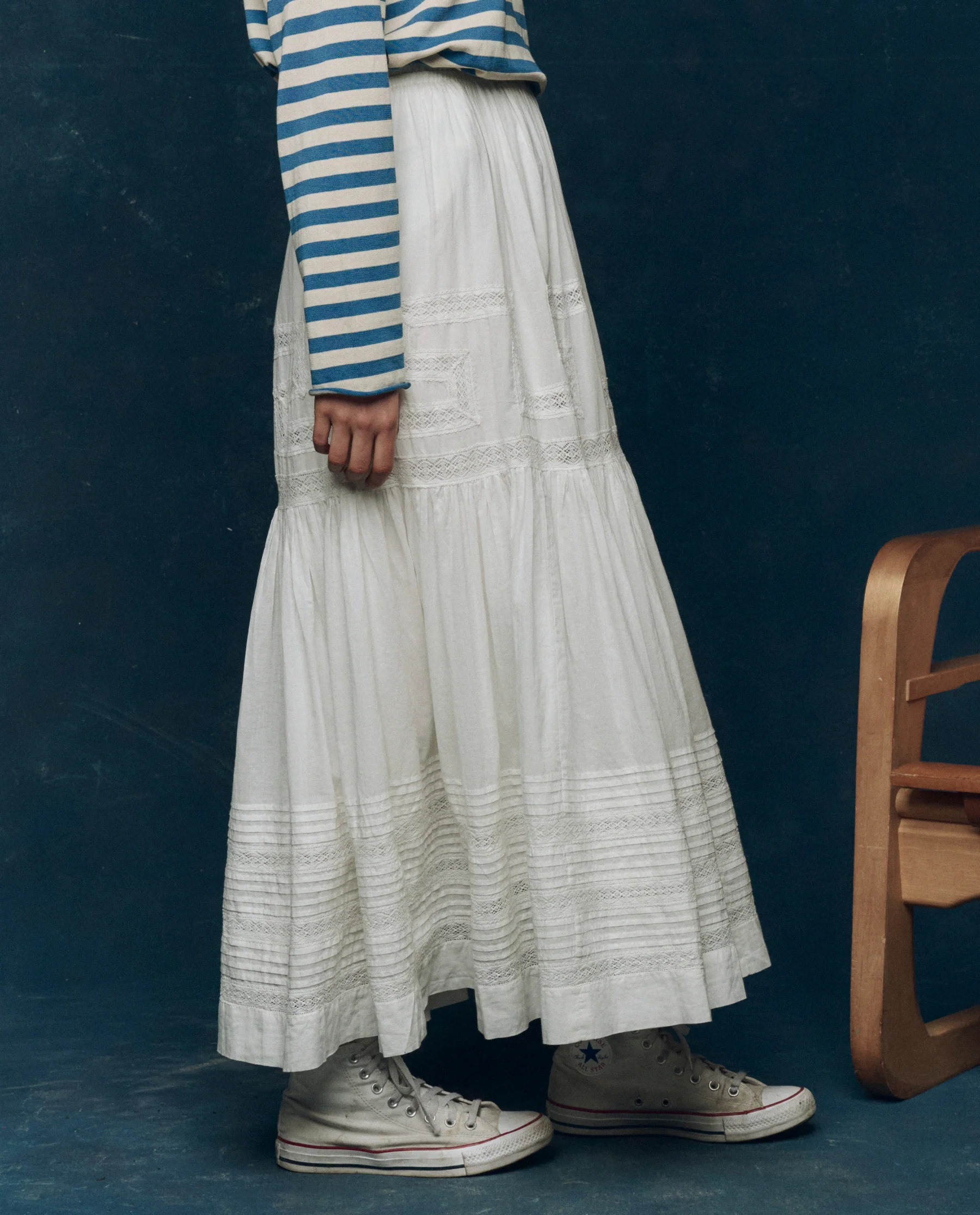 The Victorian Skirt. -- White
