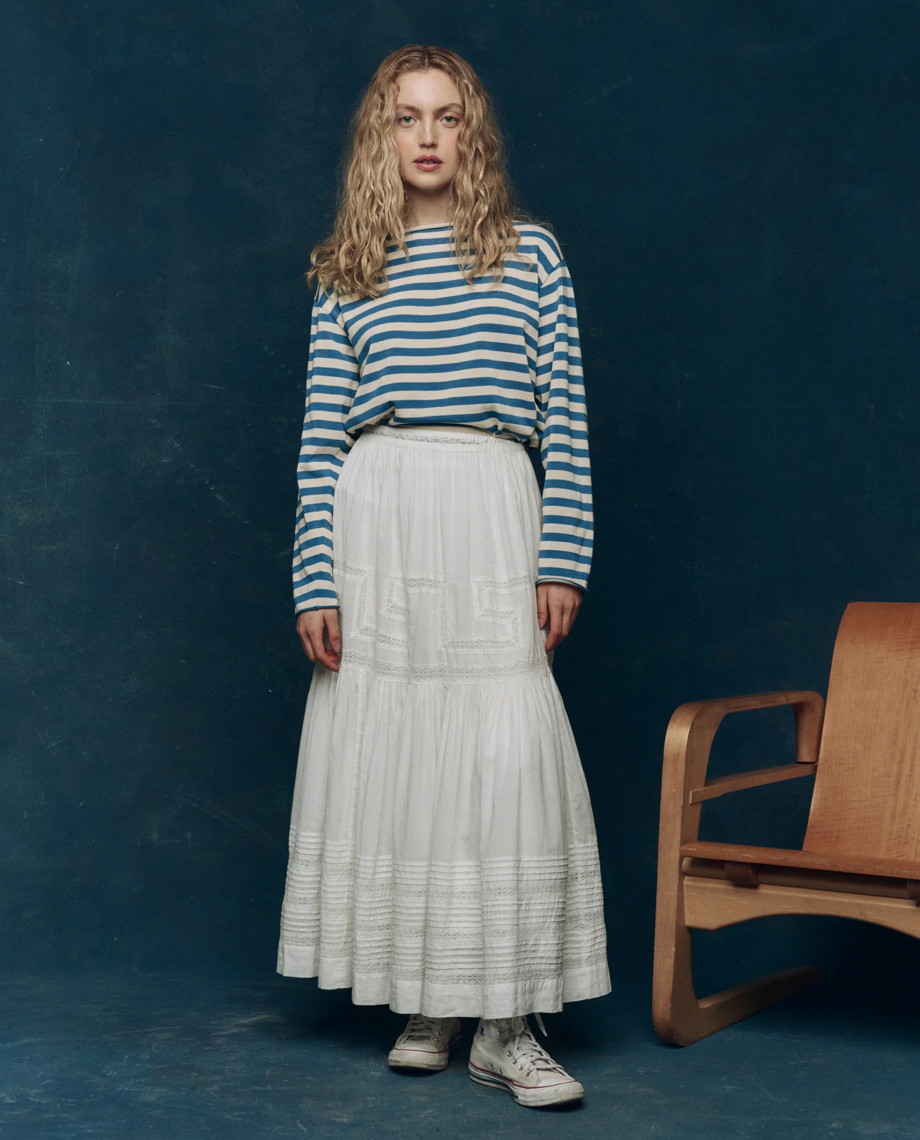 The Victorian Skirt. -- White