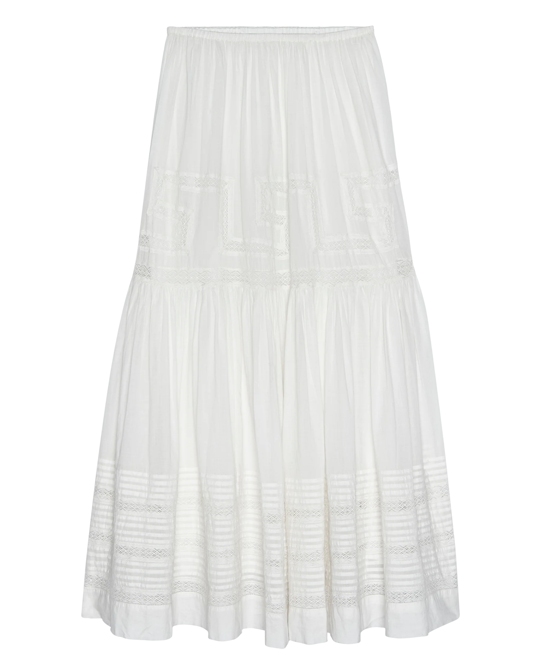 The Victorian Skirt. -- White