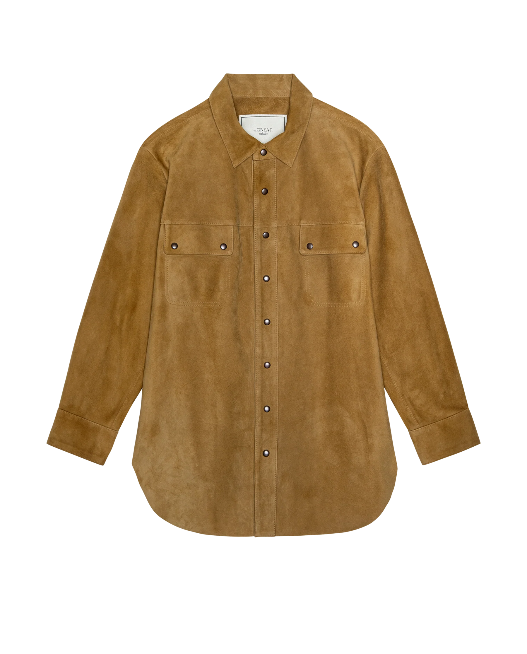 The Suede Traveler Jacket. -- Golden Brown