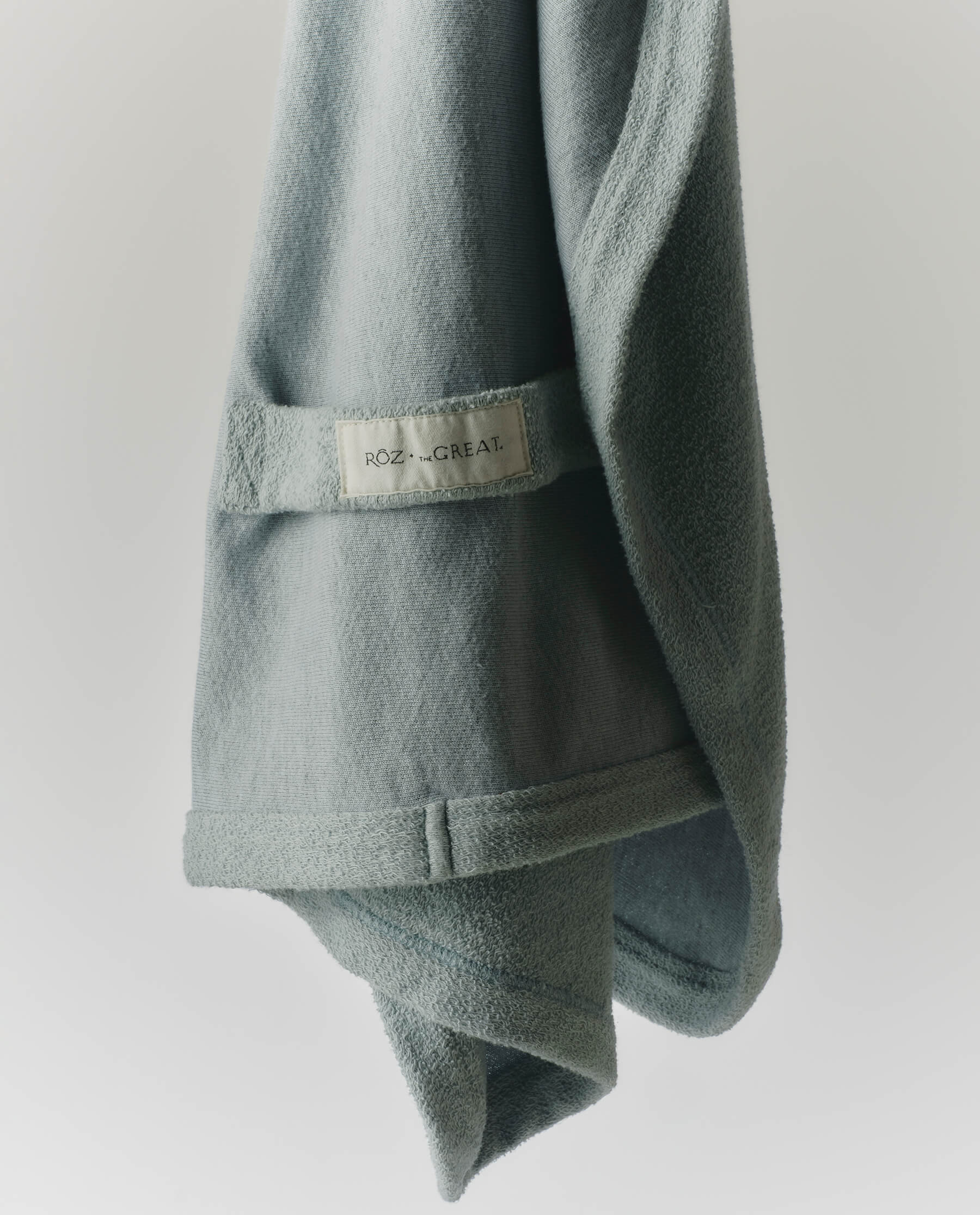 1836-roz-the-great-the-sweatshirt-hair-towel.-seaglass-2.jpg RŌZ + The GREAT The Sweatshirt Hair Towel. -- Seaglass