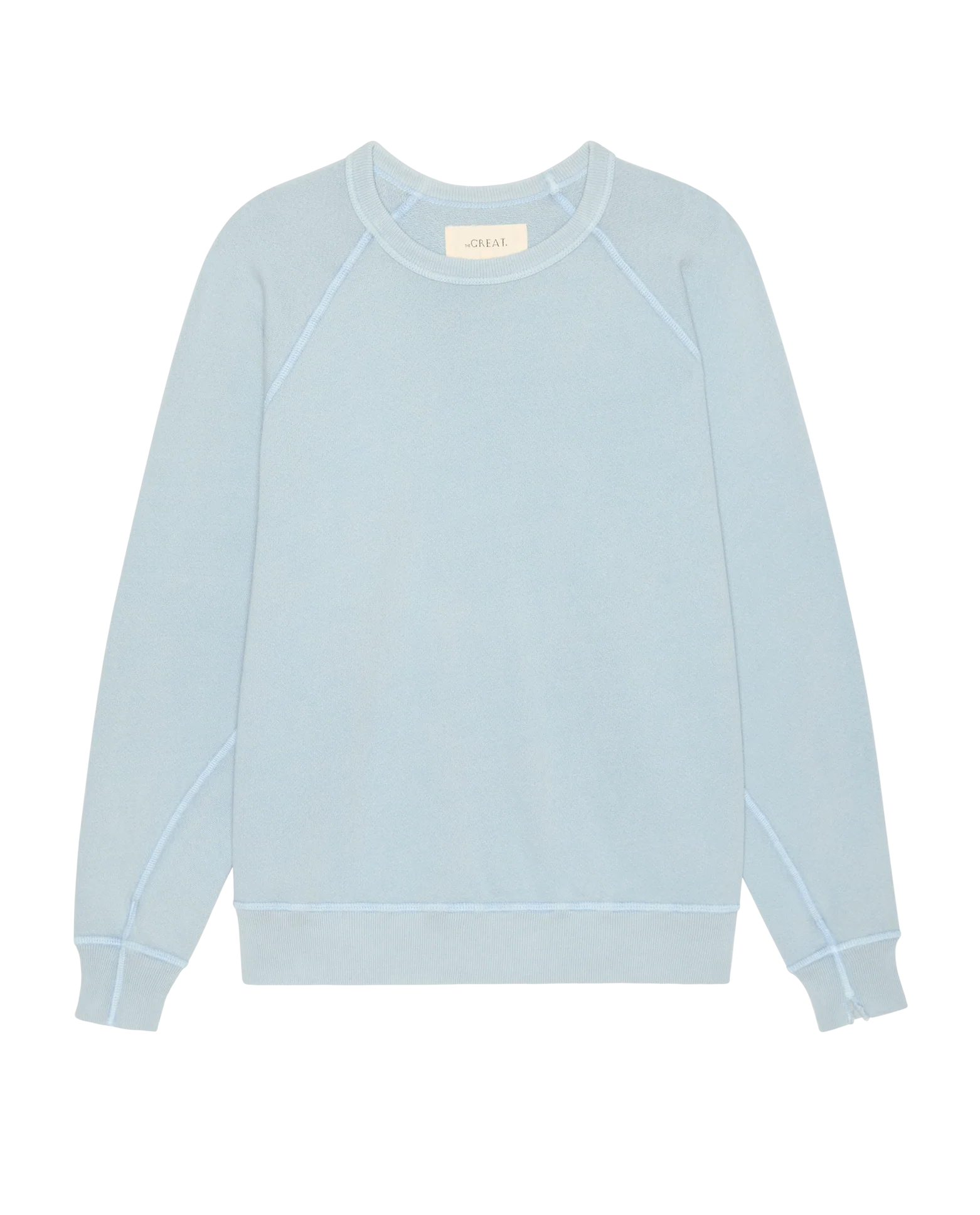 The College Sweatshirt. Solid -- Whisper Blue