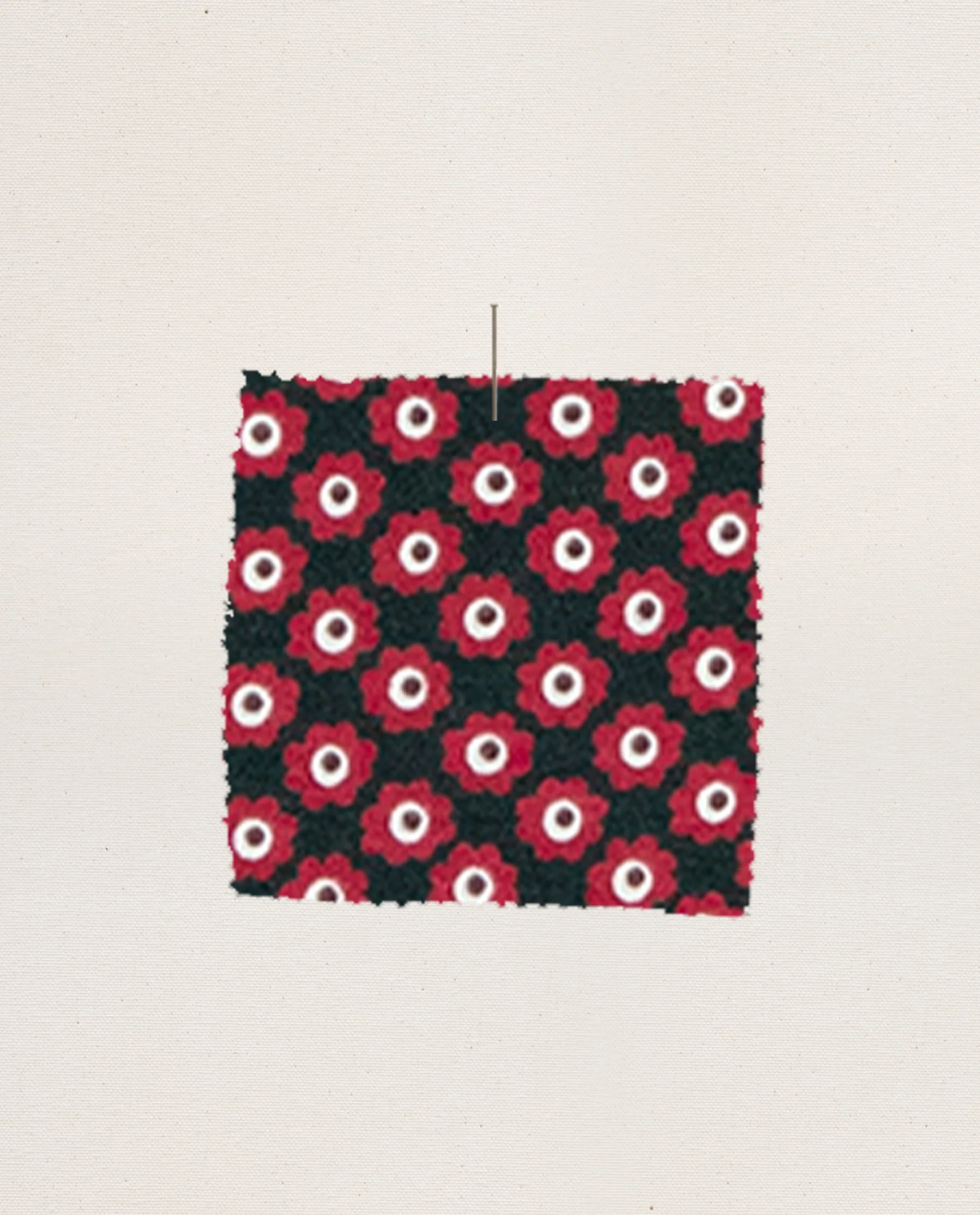 The Crop Sleep Henley. -- Daisy Tie Print