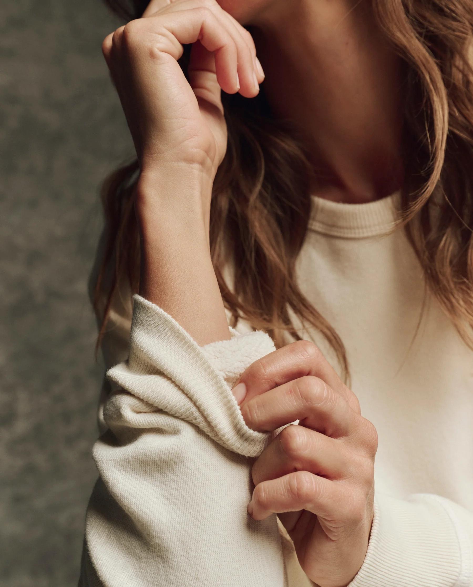 The Fleece Rookie Sweatshirt. Solid -- Heather Grey