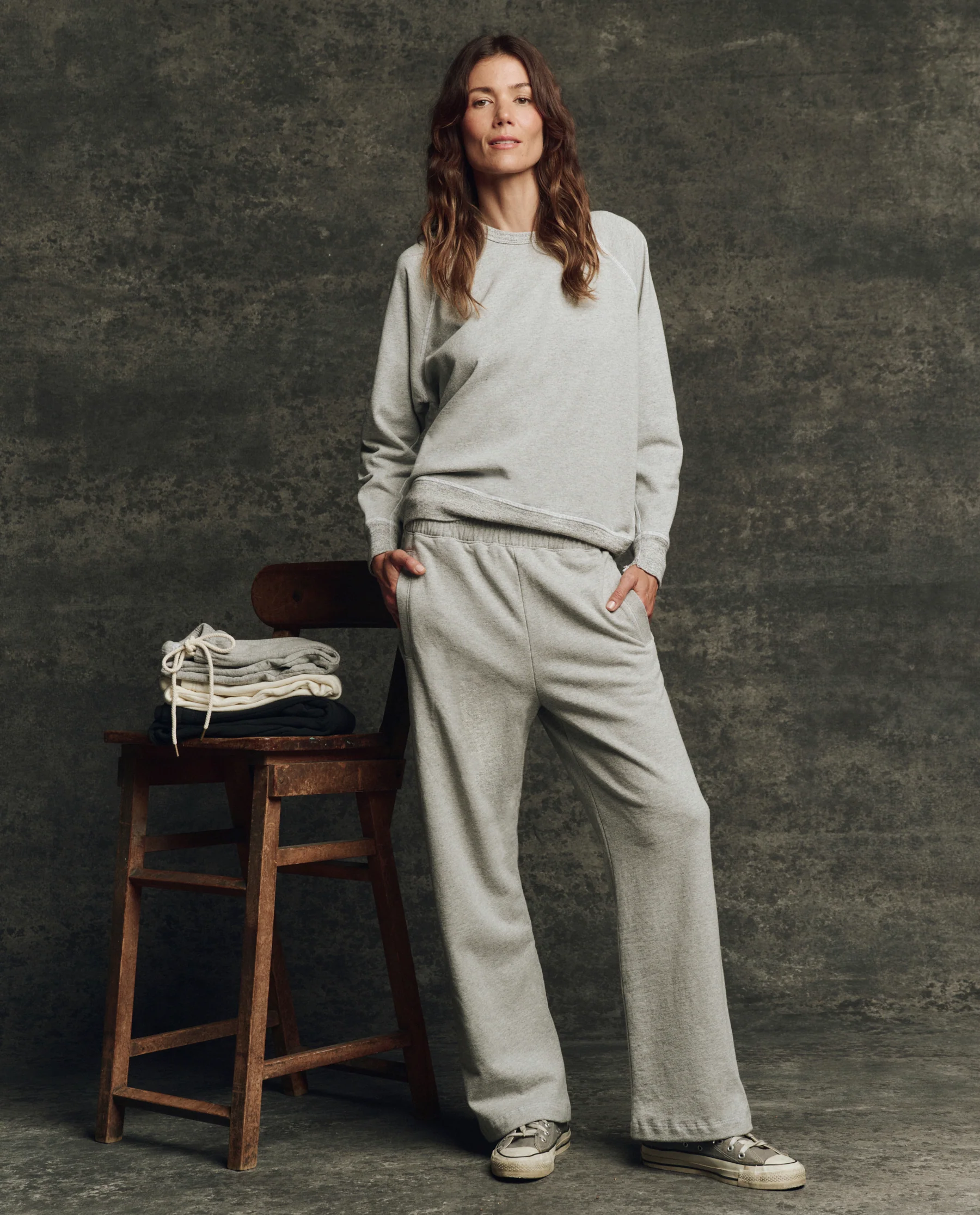 The Fleece Victory Sweatpant. Solid -- Heather Grey