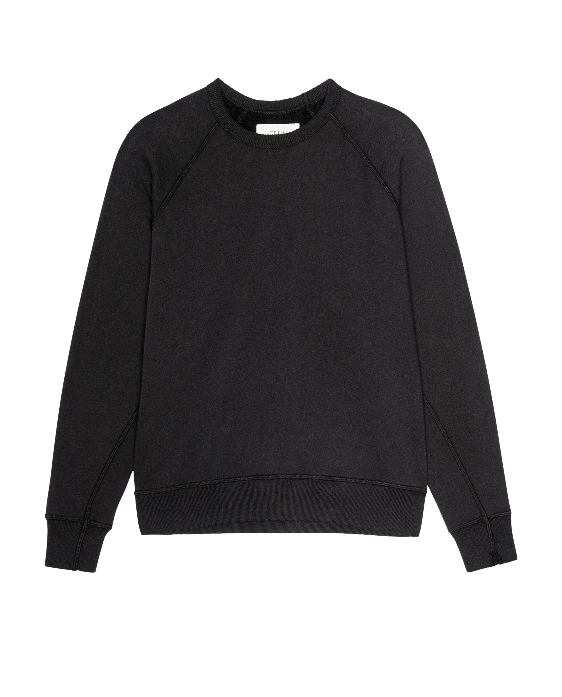 The Fleece College Sweatshirt. Solid -- Almost Black