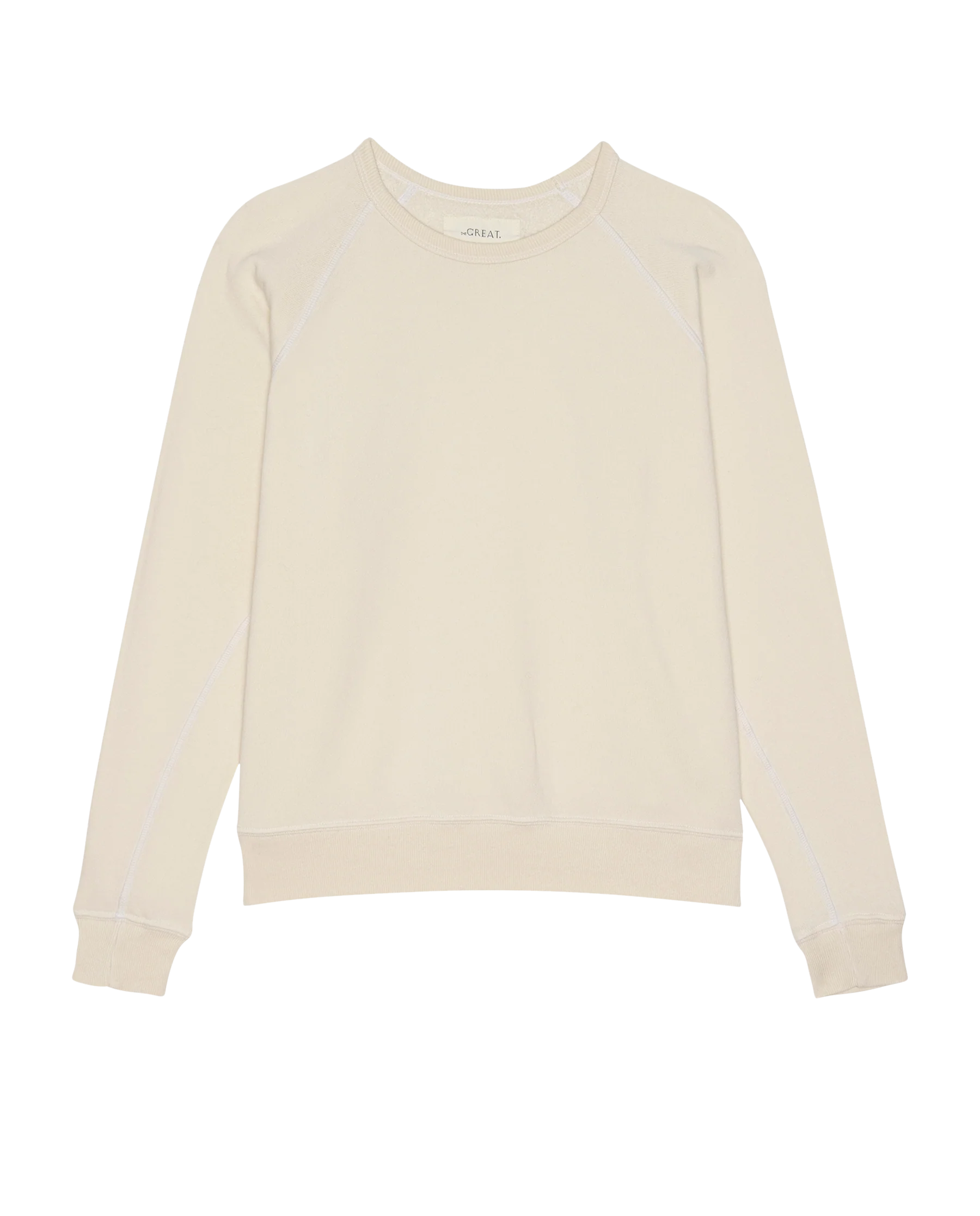 The Fleece Rookie Sweatshirt. Solid -- Washed White