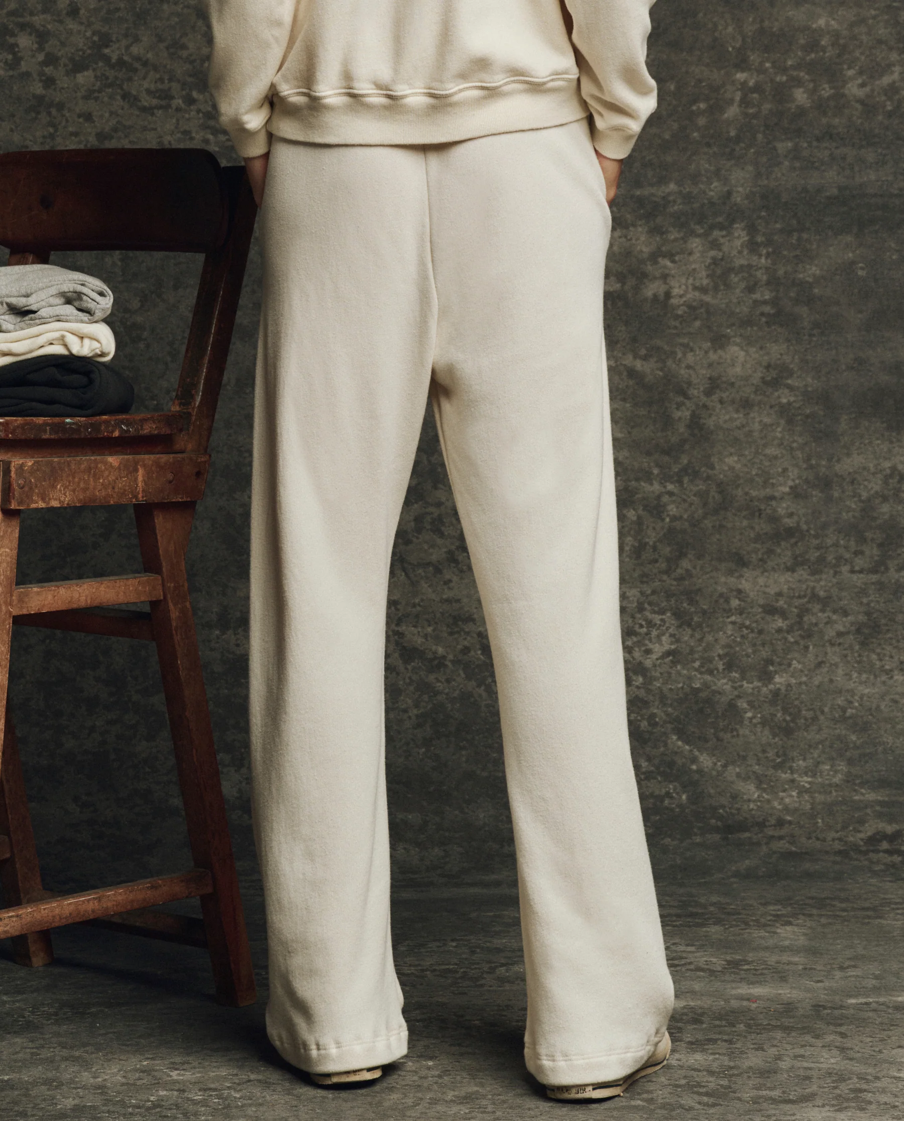 The Fleece Victory Sweatpant. Solid -- Washed White