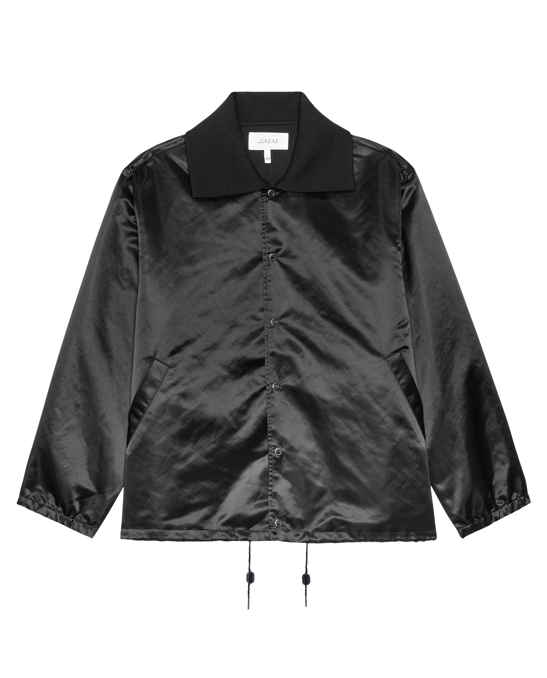 The Satin Coach's Jacket. -- Black