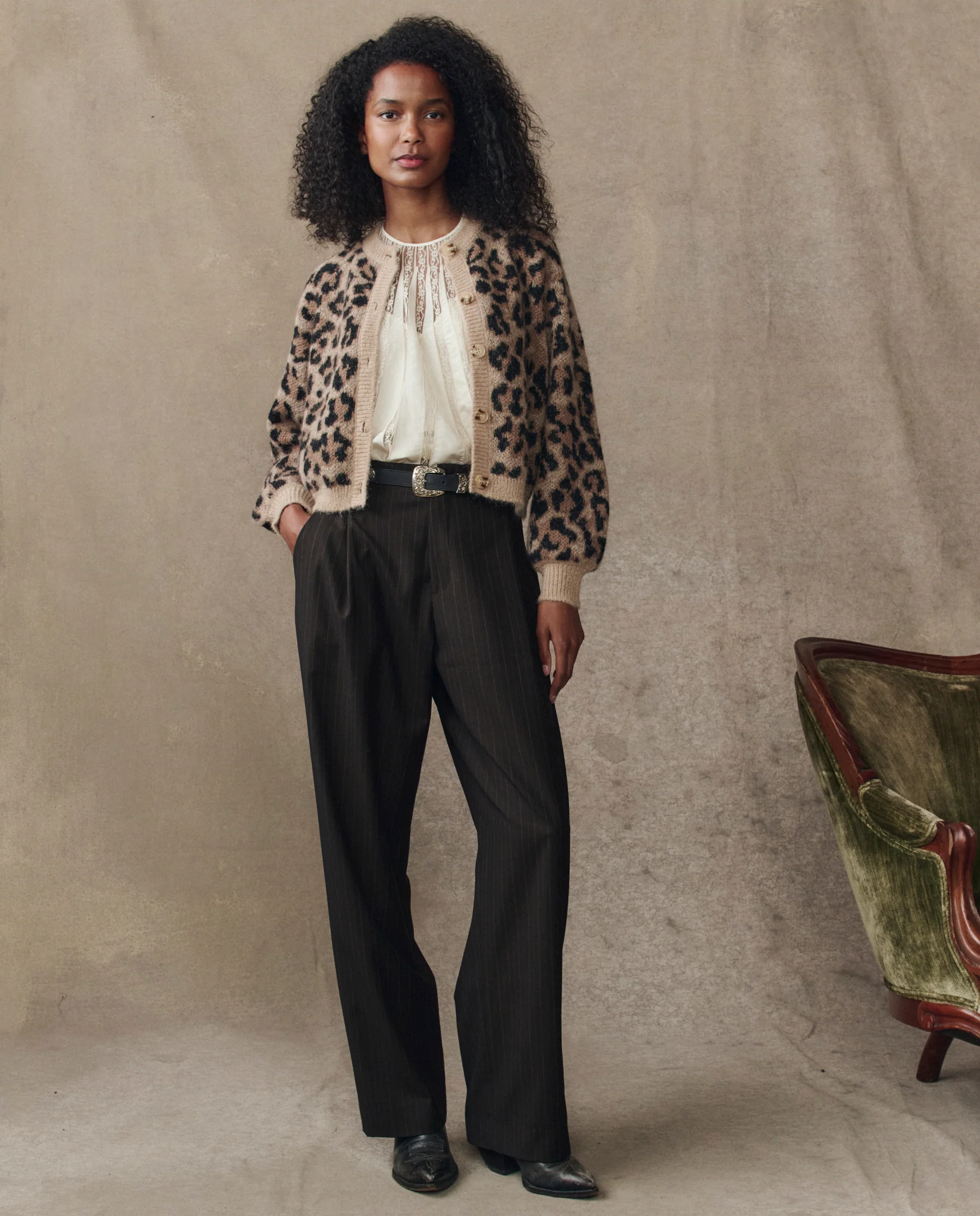 The Windsor Cardigan. -- Leopard