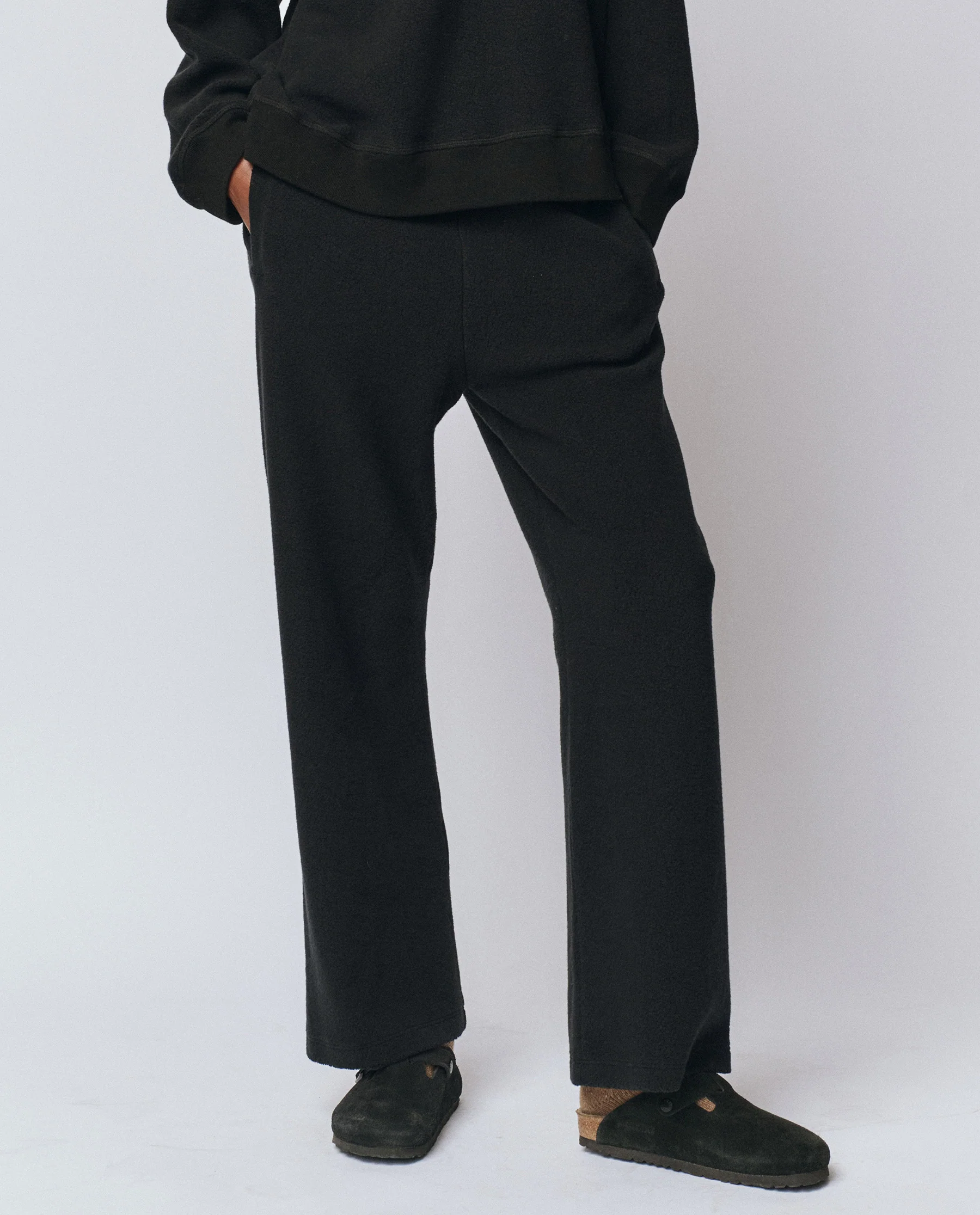 The Plush Victory Sweatpant. -- Almost Black