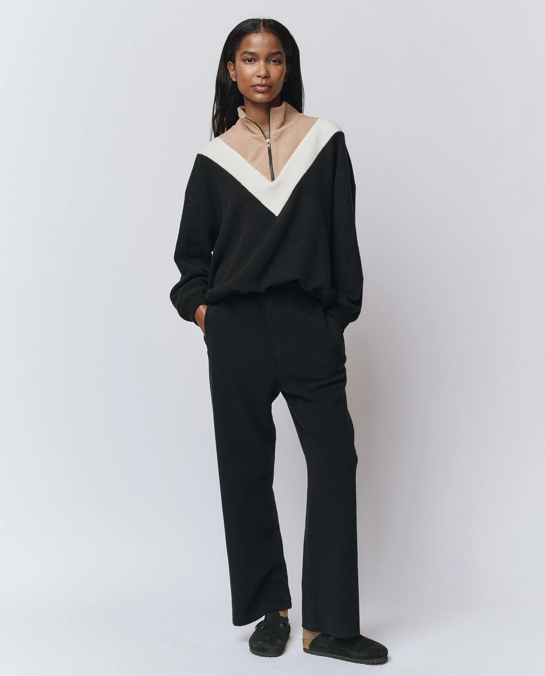 The Plush Victory Sweatpant. -- Almost Black