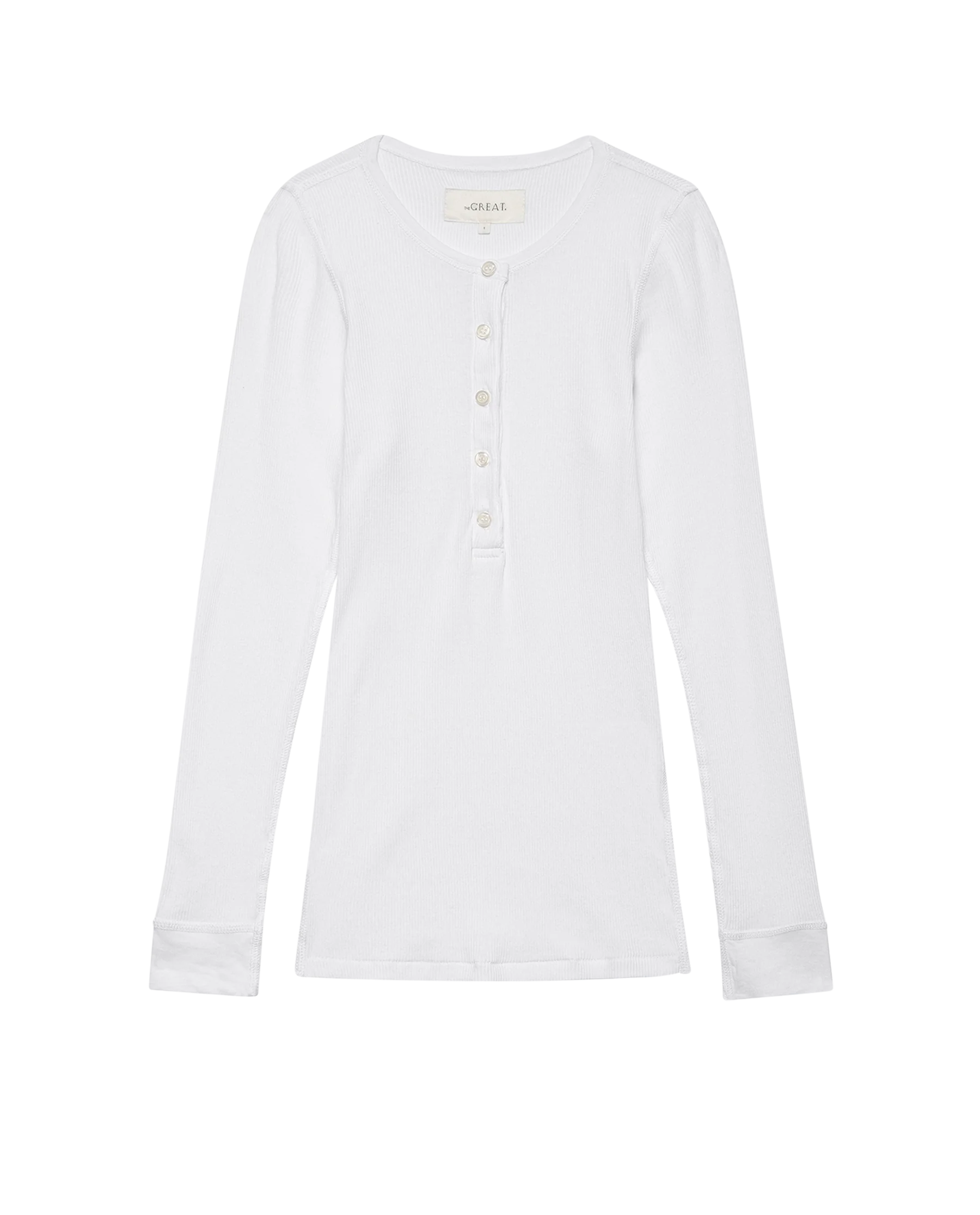 The Baby Rib Henley. -- True White