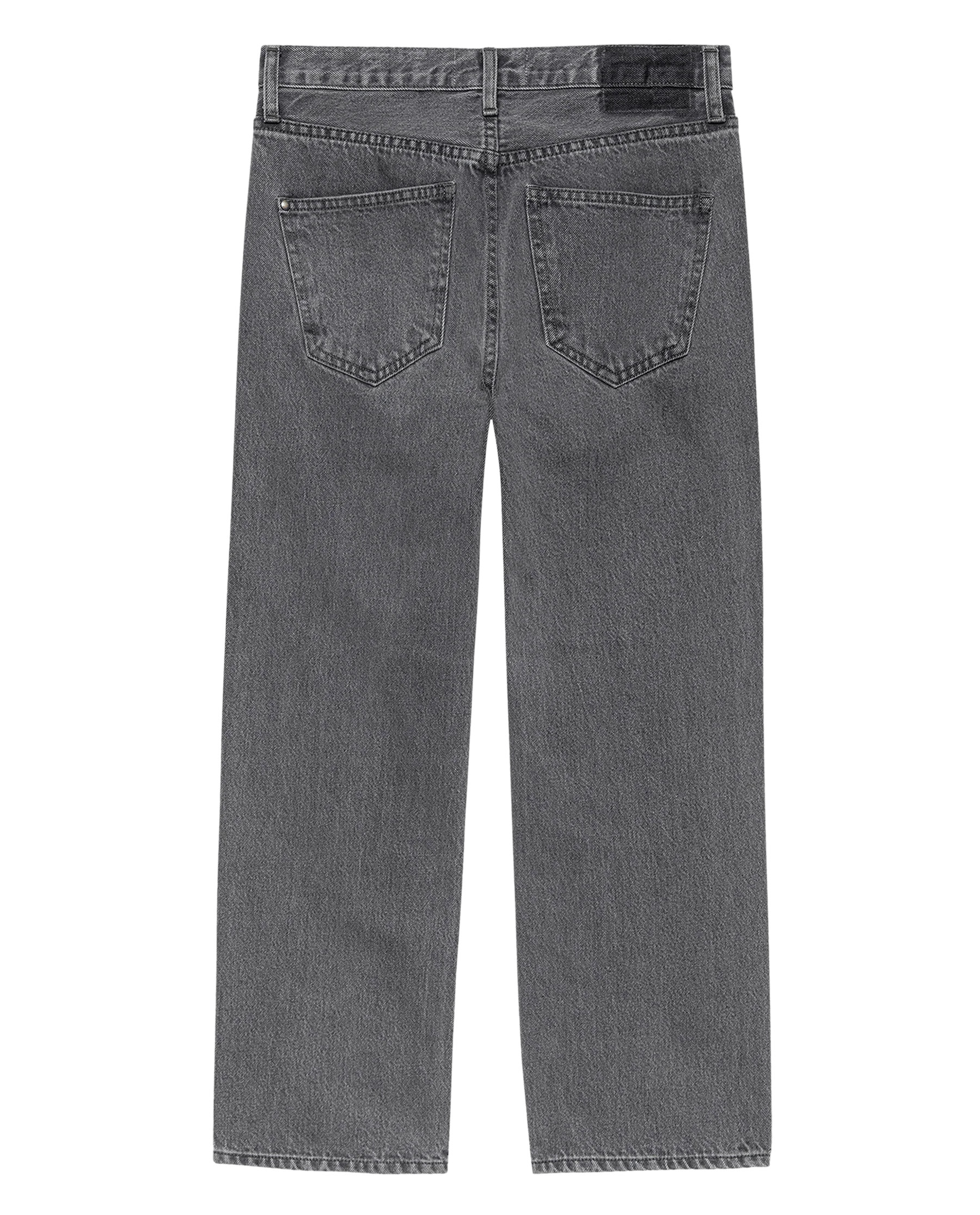 The Wayne Jean. -- Graphite Wash with Clean Hem