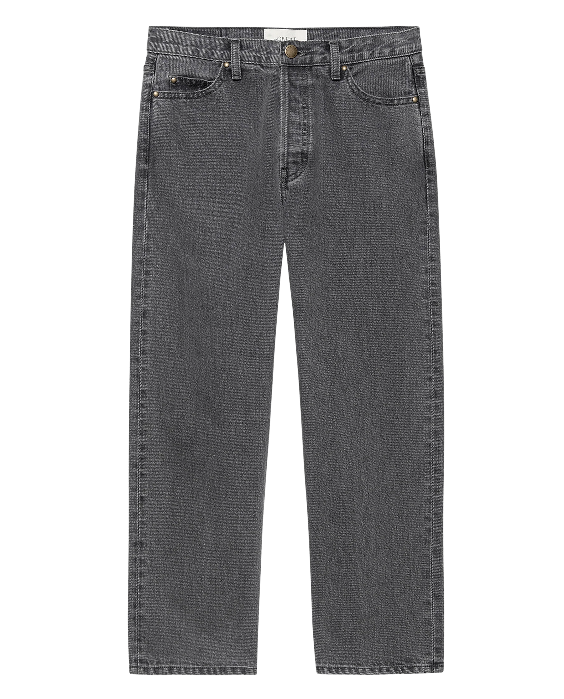 The Wayne Jean. -- Graphite Wash with Clean Hem