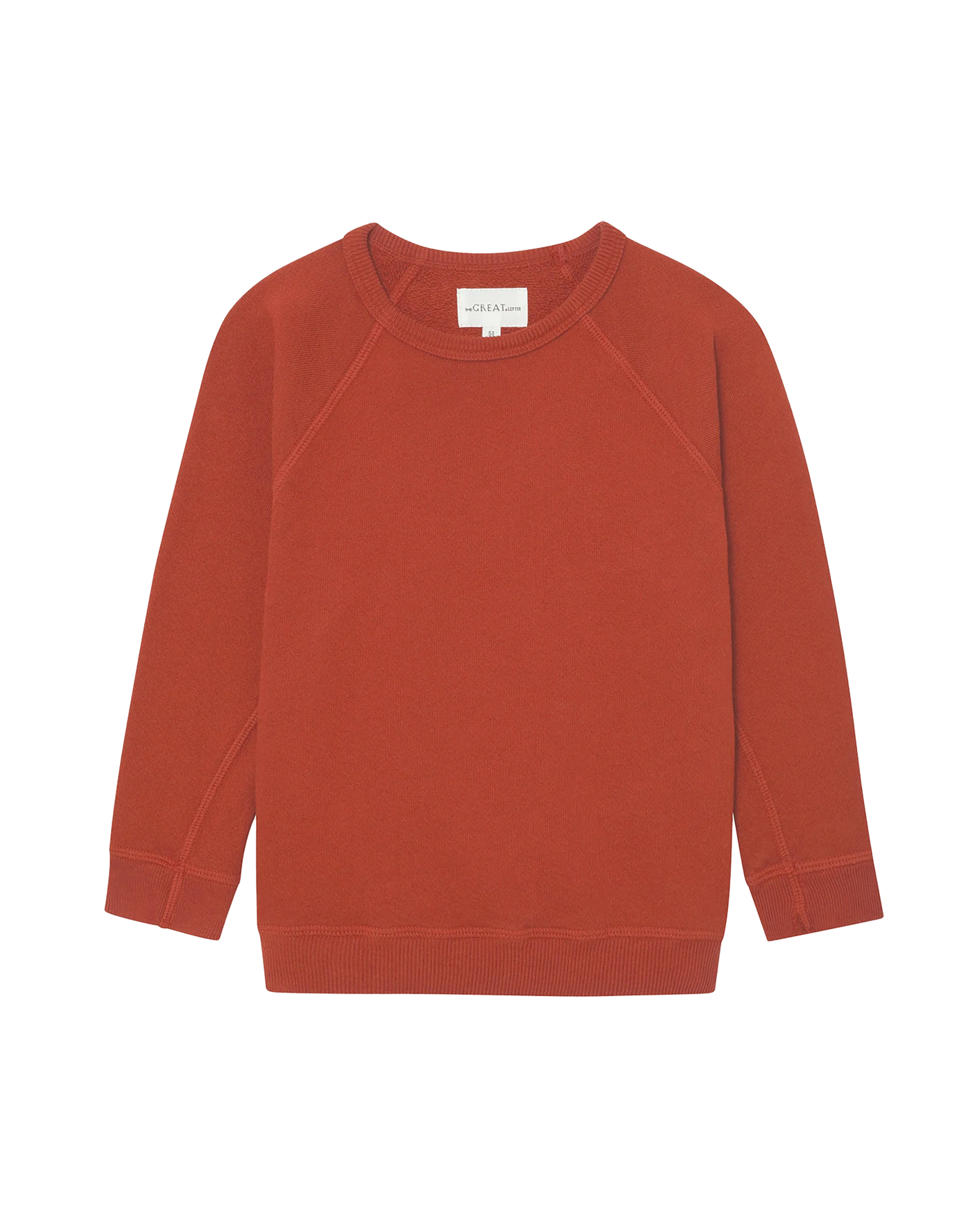 The Little College Sweatshirt. Solid -- Brick