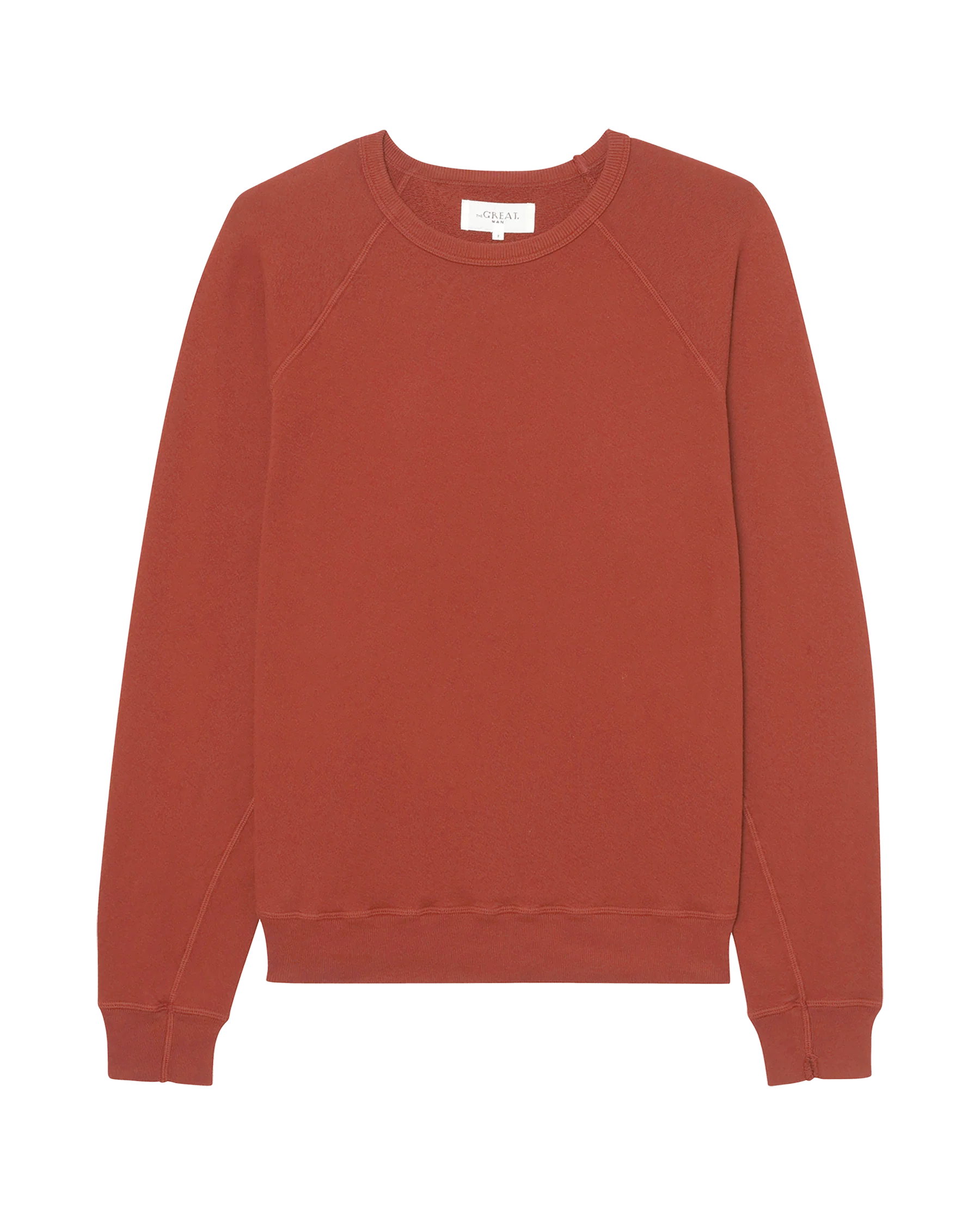 The Men's College Sweatshirt. Solid -- Brick