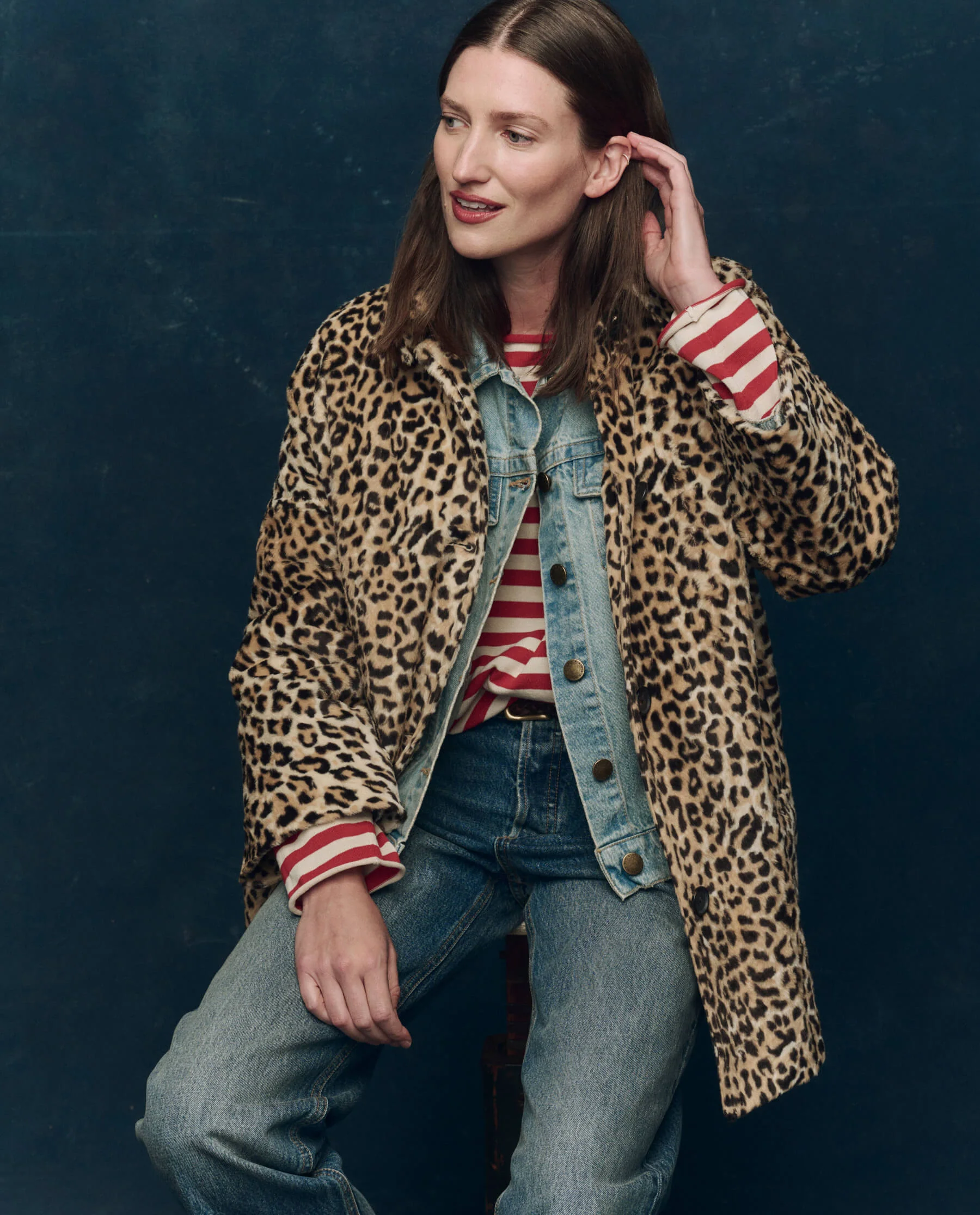 The Car Coat. -- Vintage Leopard