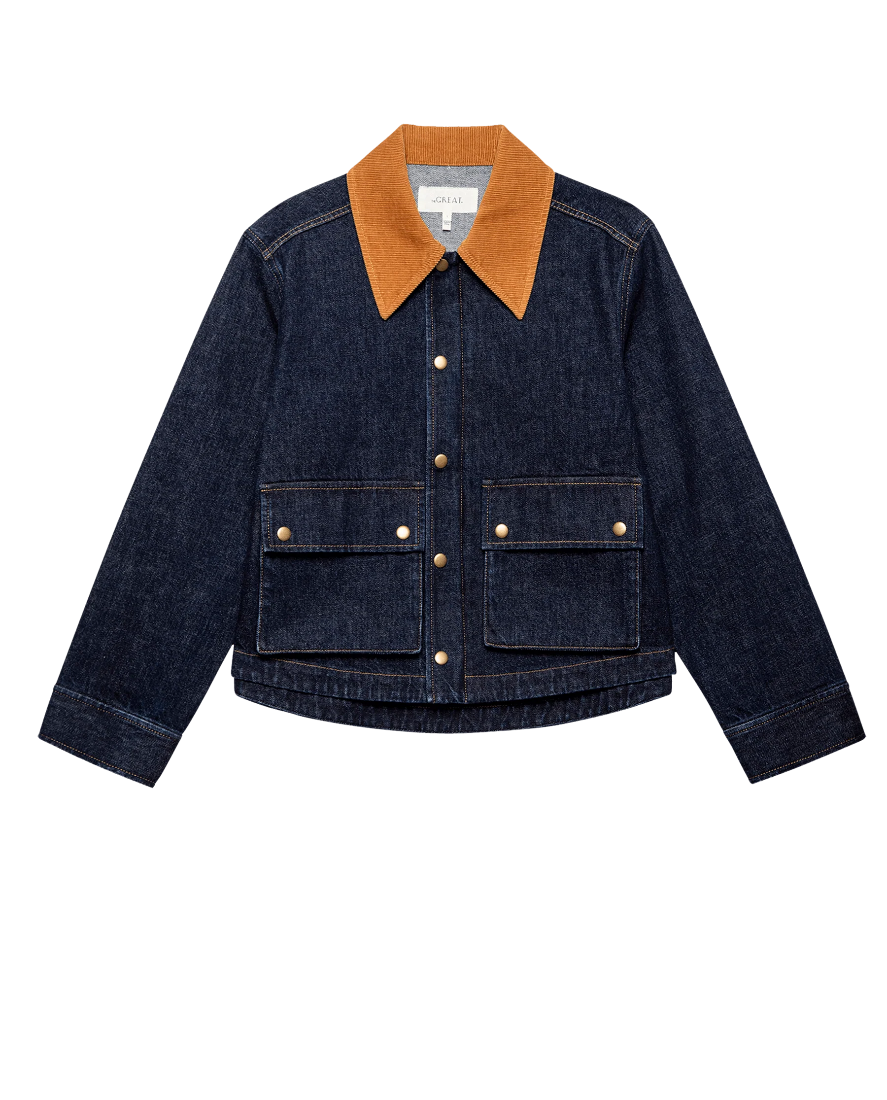 The Denim Swingy Jacket. -- Midnight Rinse