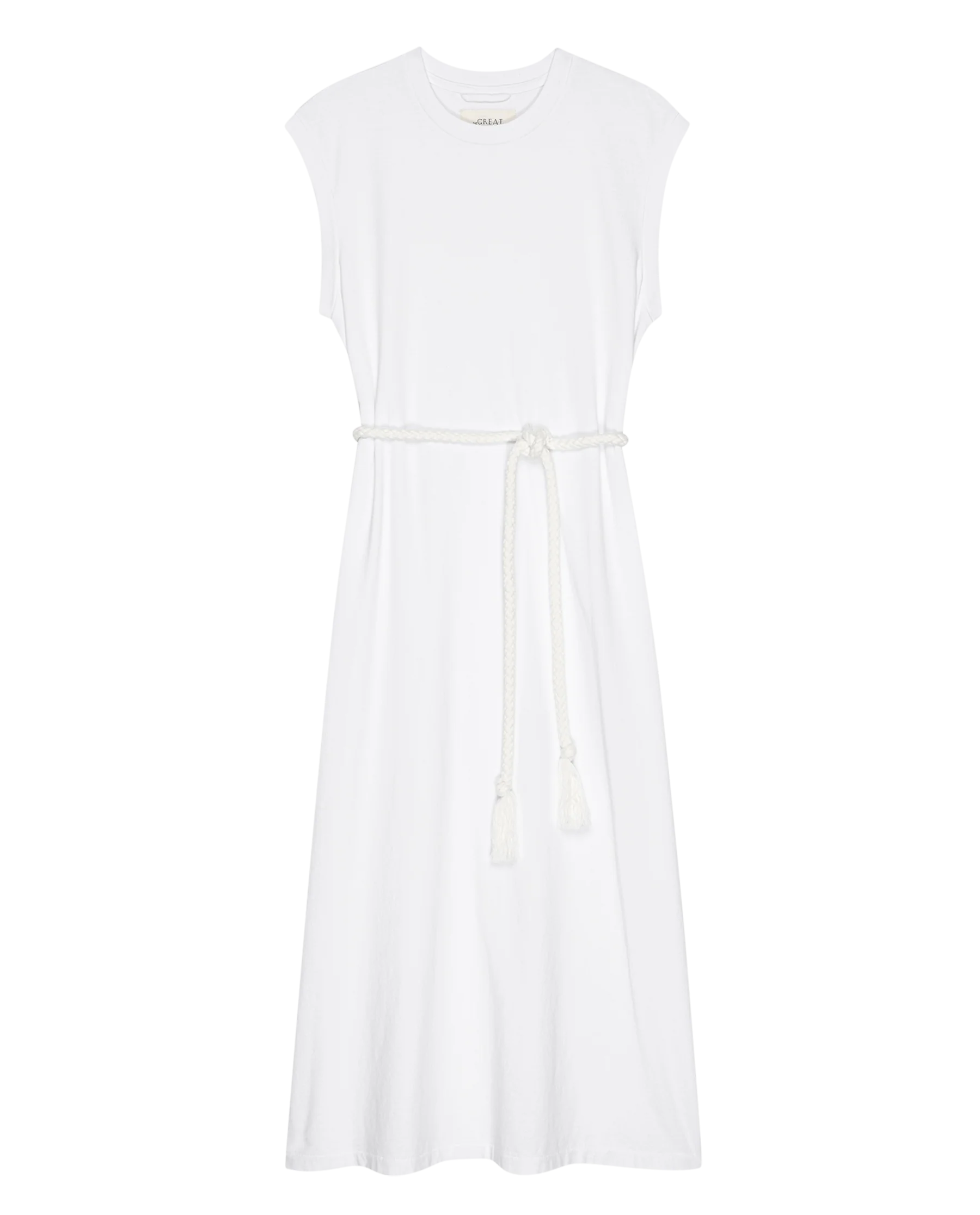 The Square Tee Dress. -- True White