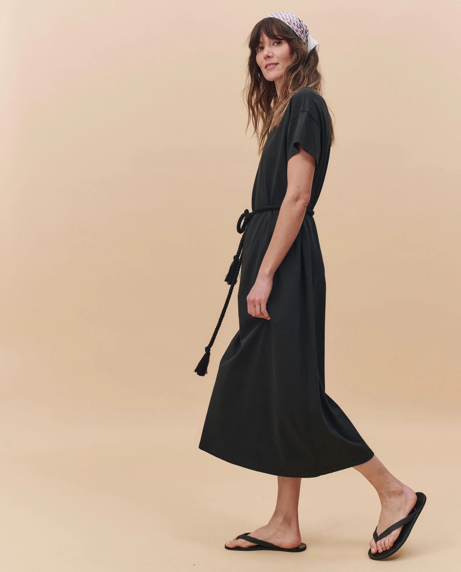 The Boxy Tee Dress. -- Almost Black