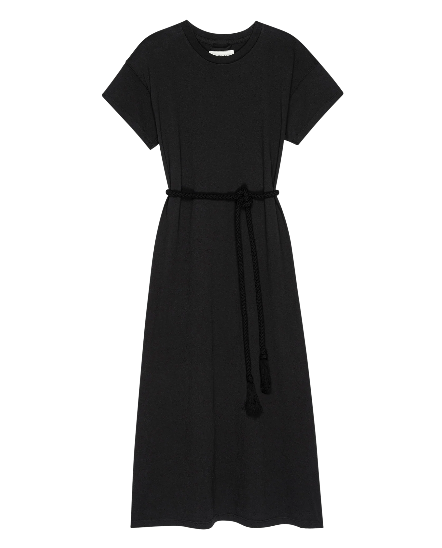 The Boxy Tee Dress. -- Almost Black
