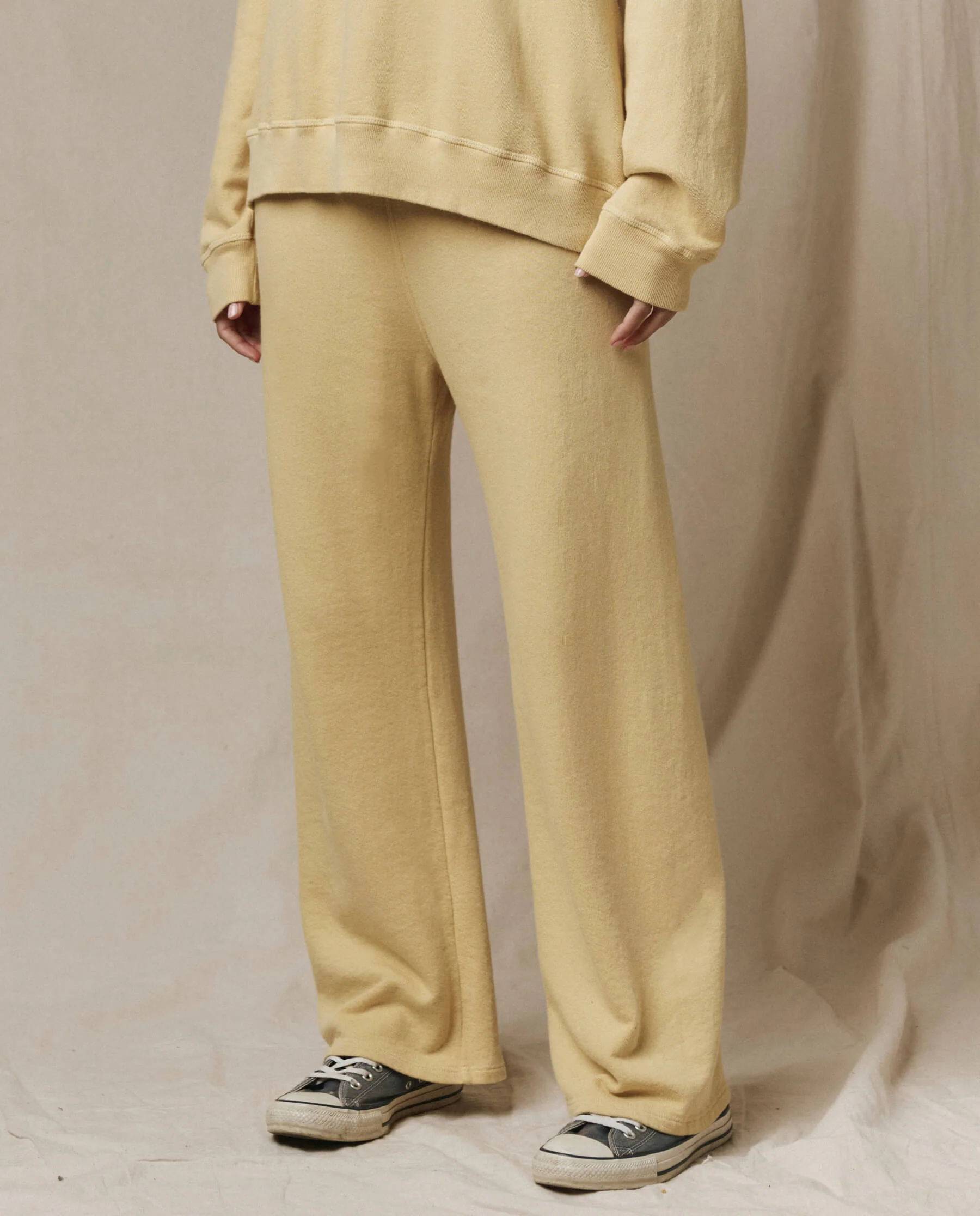 The Lap Sweatpant. Solid -- Butter Yellow