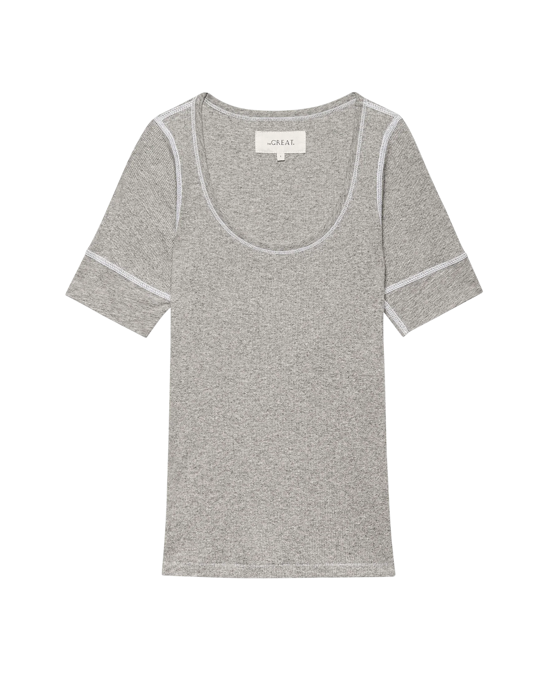 The Baby Rib Ballet Tee. -- Heather Grey
