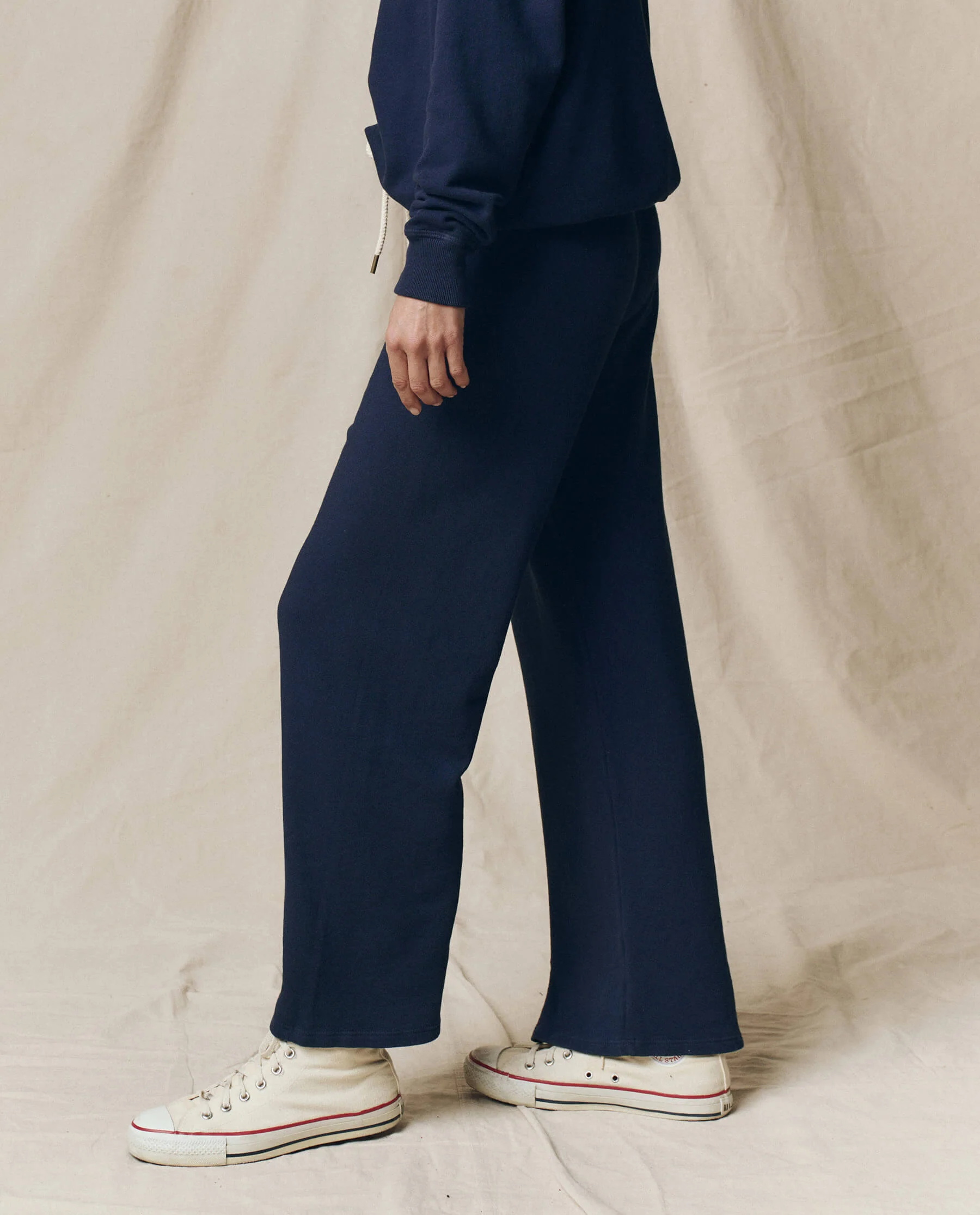The Lap Sweatpant. Solid -- True Navy