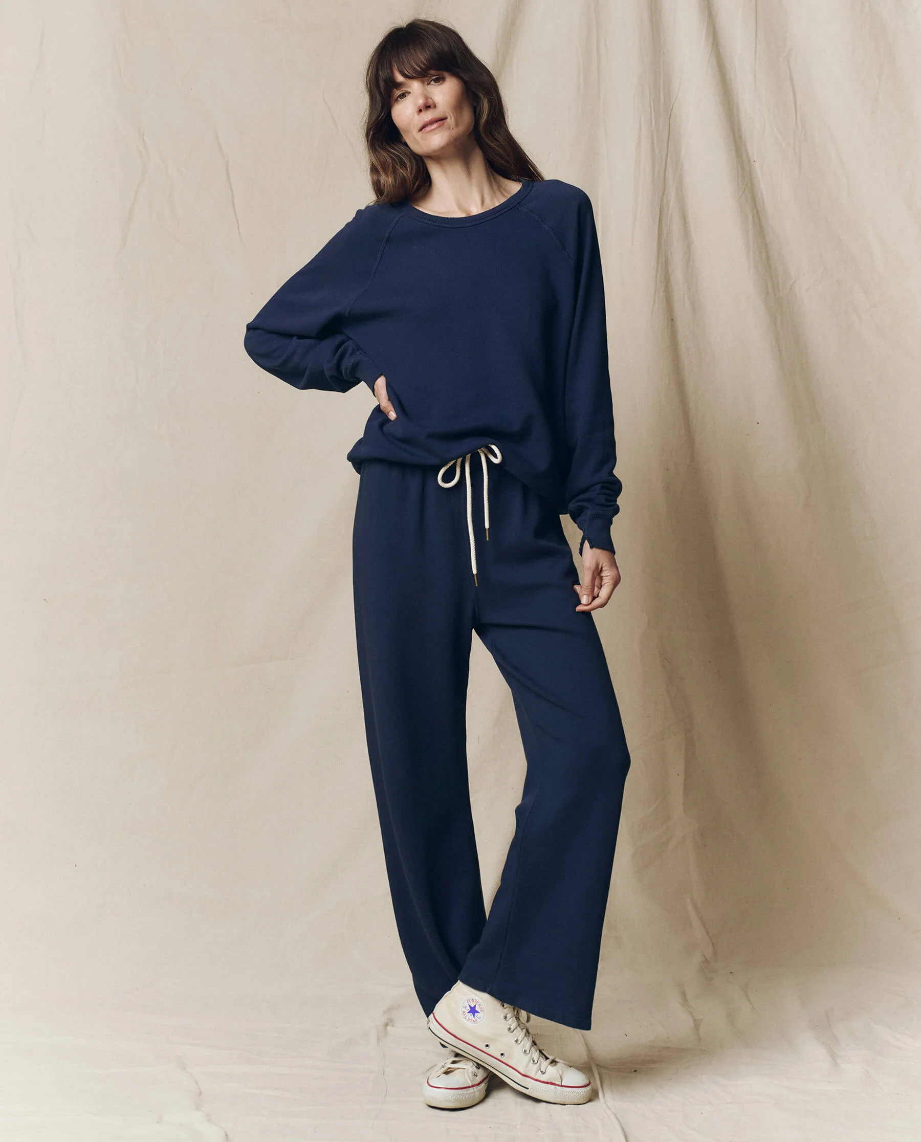The Lap Sweatpant. Solid -- True Navy
