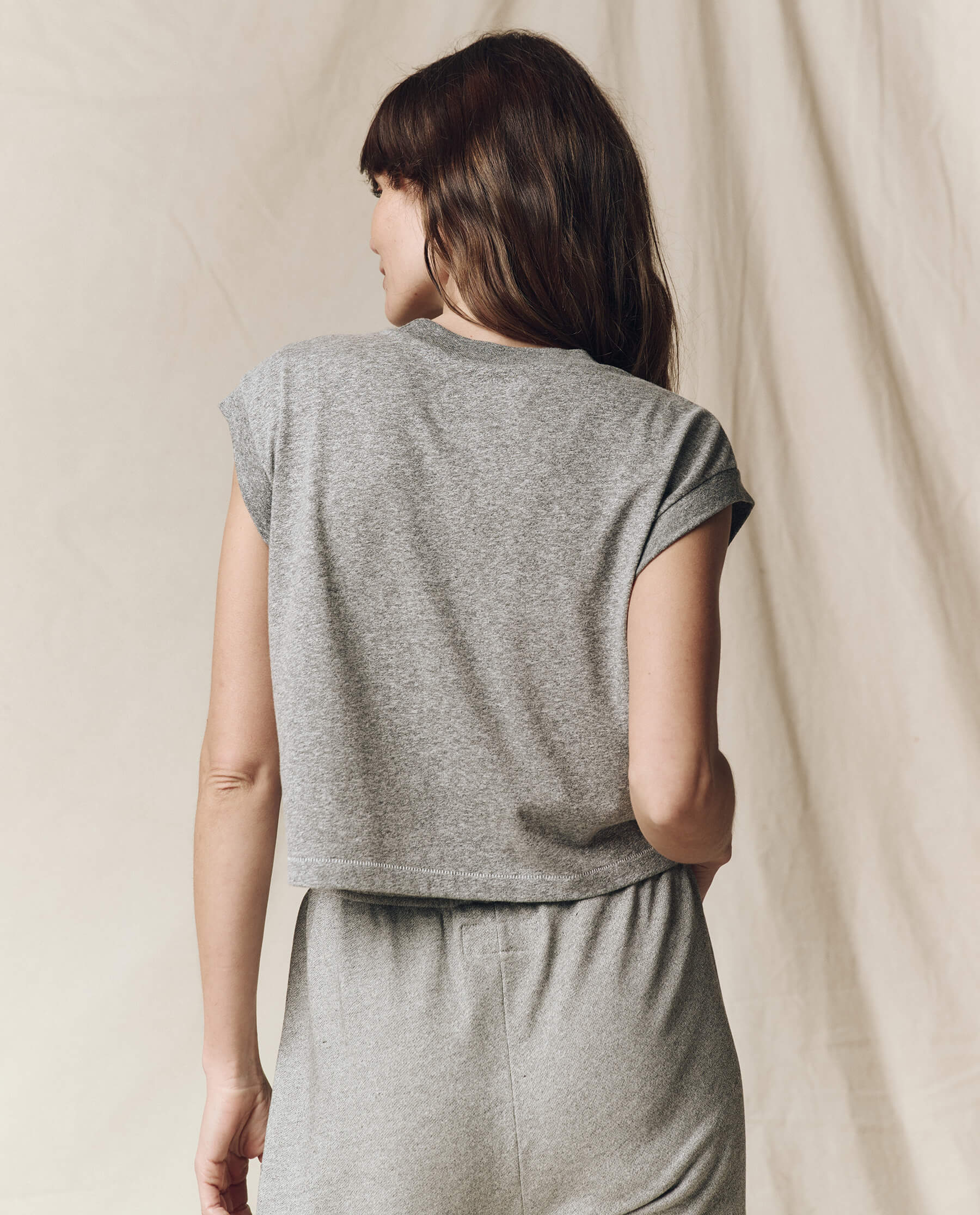 2381-the-square-tee.-heather-grey-2.jpg The Square Tee. -- Heather Grey