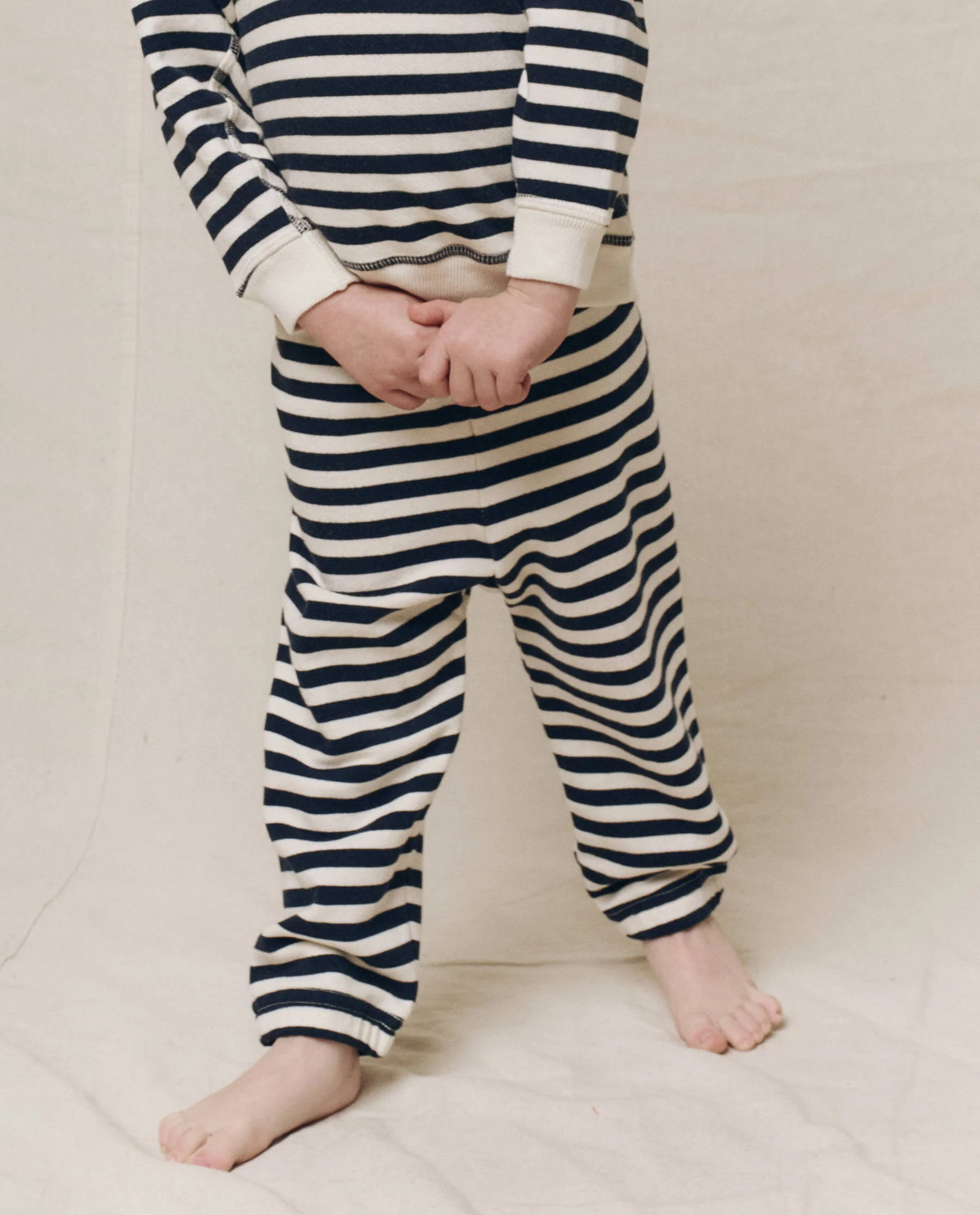 2400-the-little-stadium-sweatpant.-novelty-navy-sailor-stripe-1.webp The Little Stadium Sweatpant. Novelty -- Navy Sailor Stripe