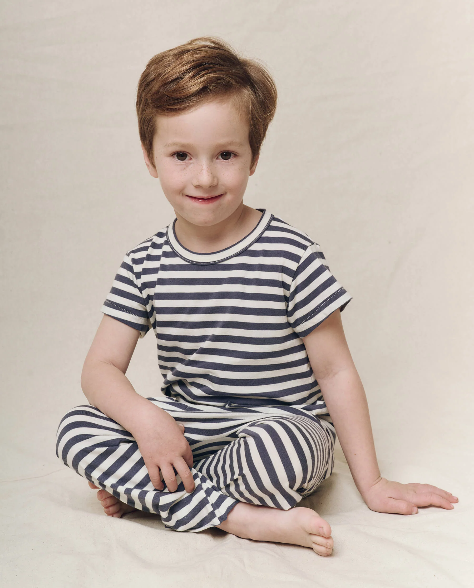 The Little Boxy Crew. Novelty -- Vintage Blue Stripe