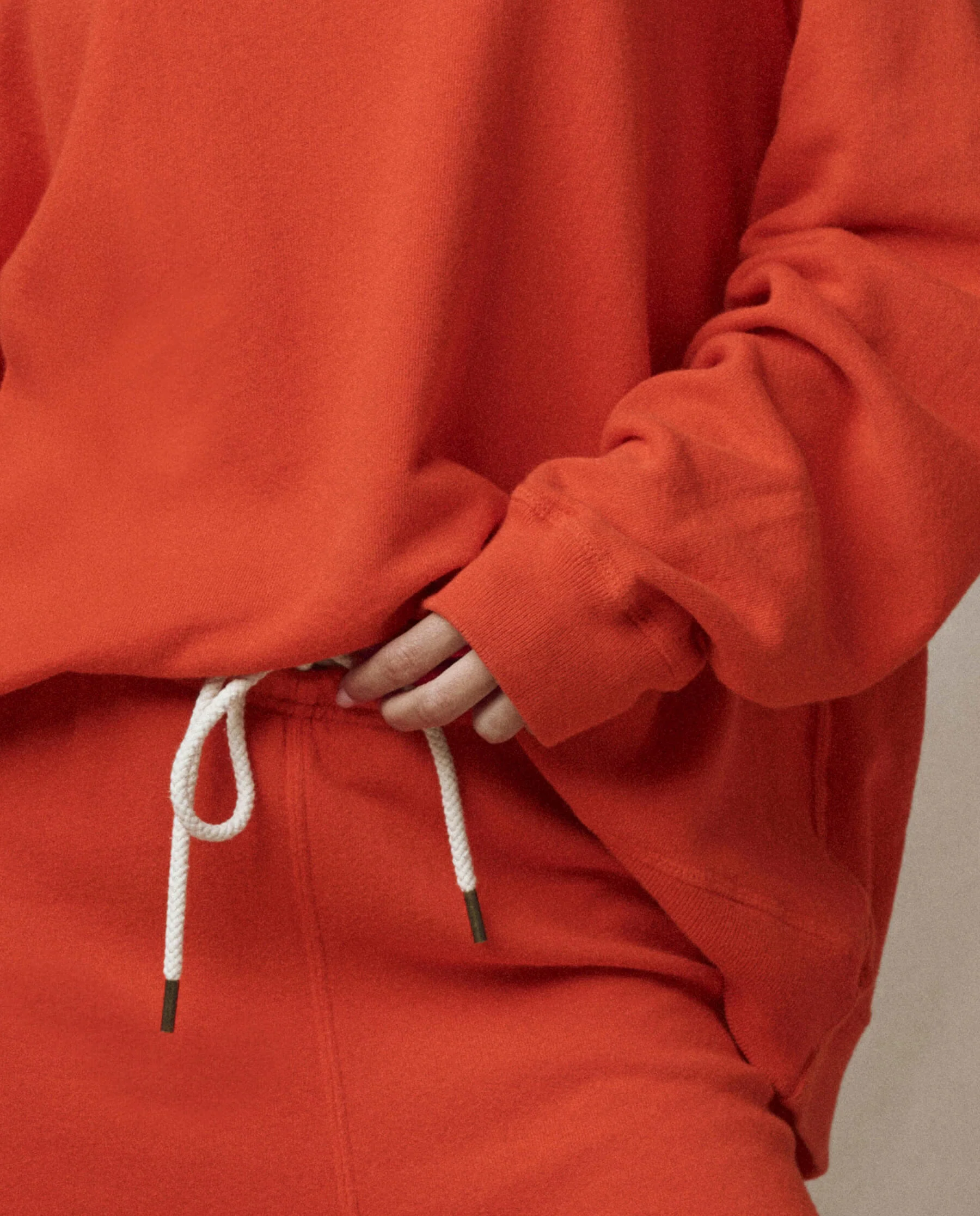 The Slouch Sweatshirt. Solid -- Persimmon