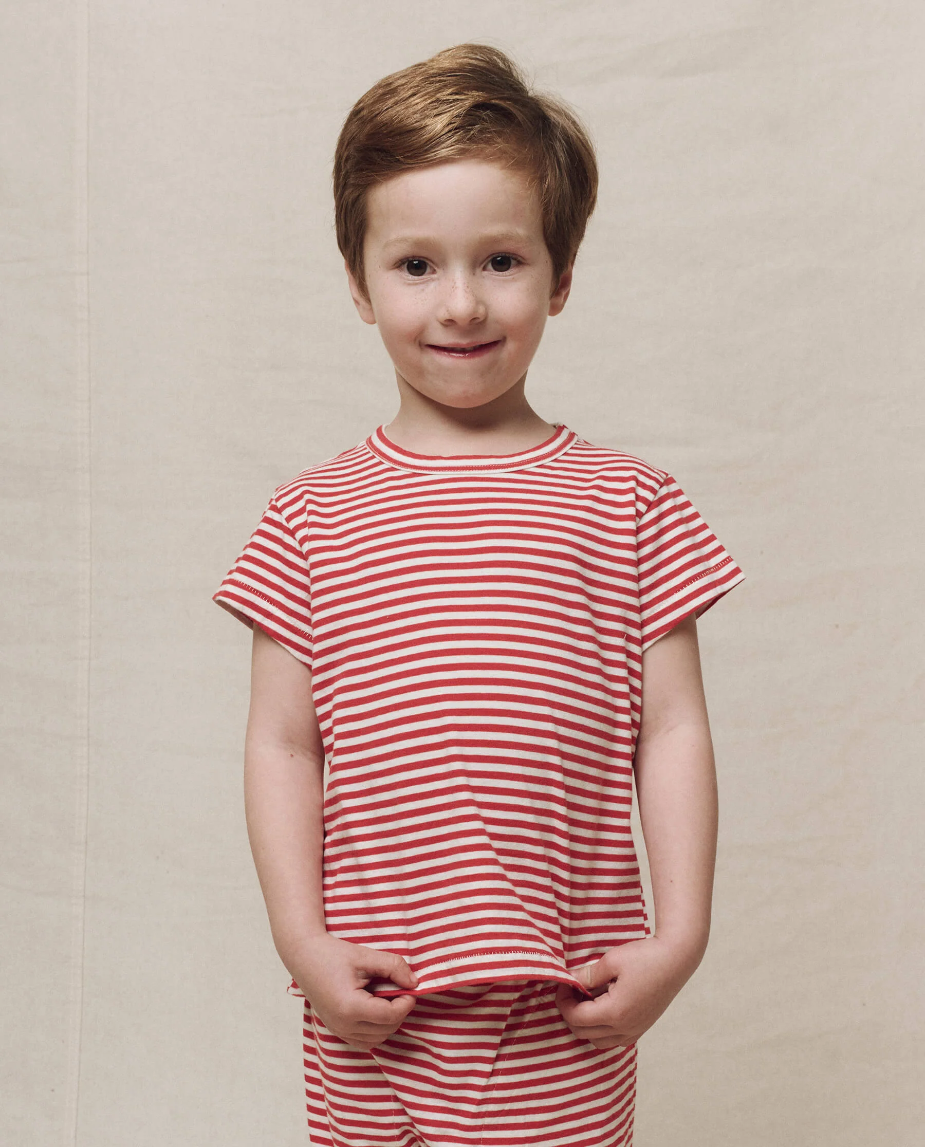 The Little Boxy Crew. Novelty -- Sun Cherry Stripe